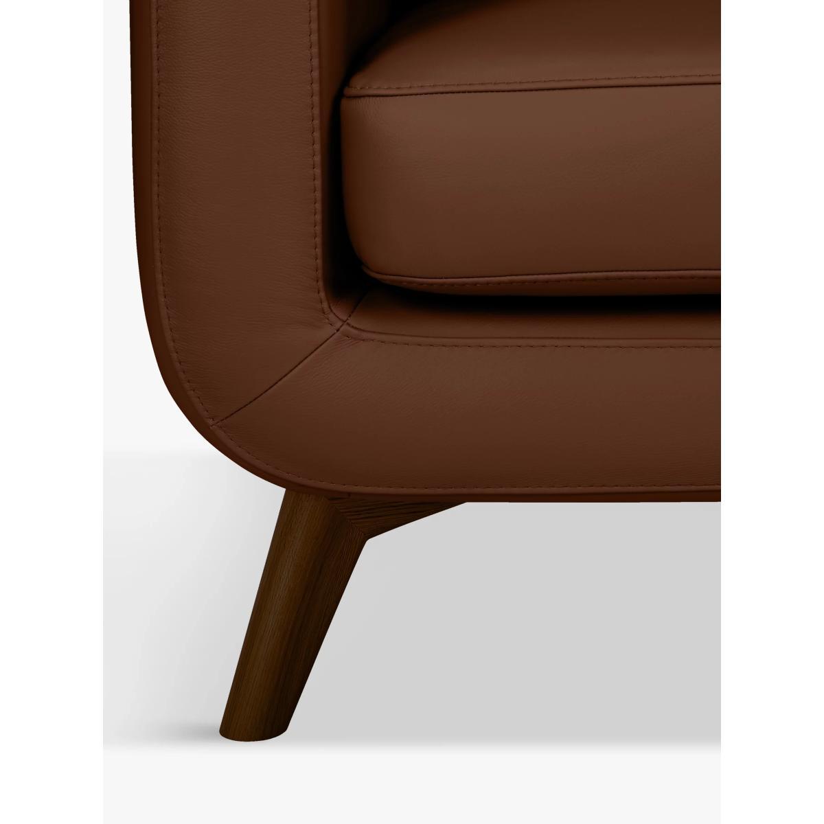 John Lewis & Partners Barbican Leather Armchair, Dark Leg – image 6