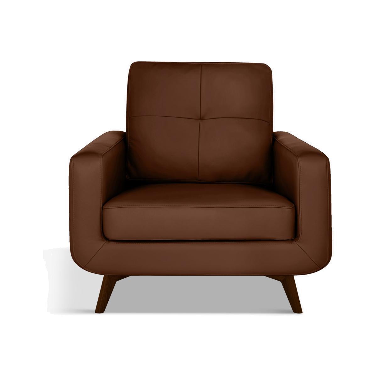 John Lewis & Partners Barbican Leather Armchair, Dark Leg – image 1