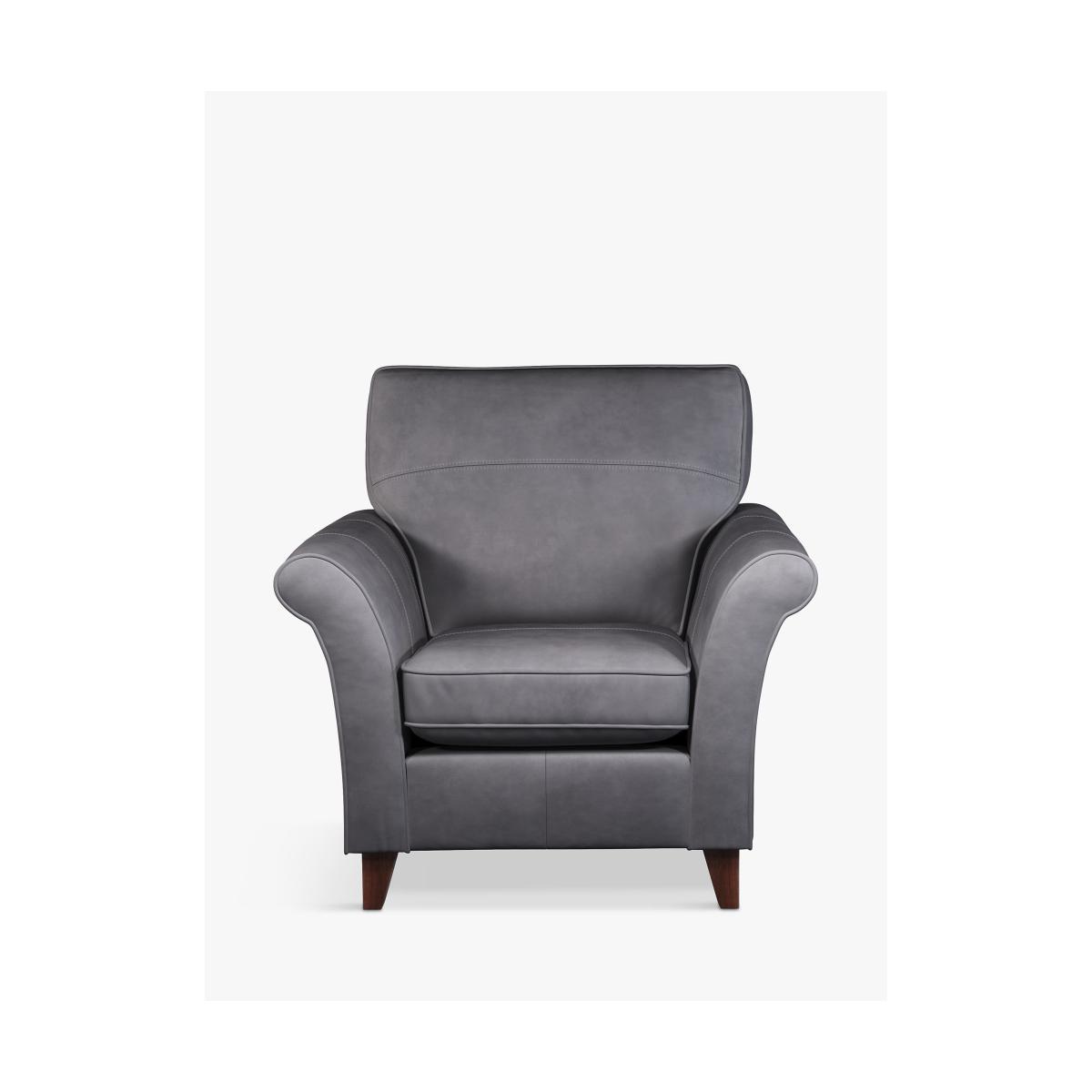 John Lewis & Partners Charlotte High Back Leather Armchair, Dark Leg – image 4
