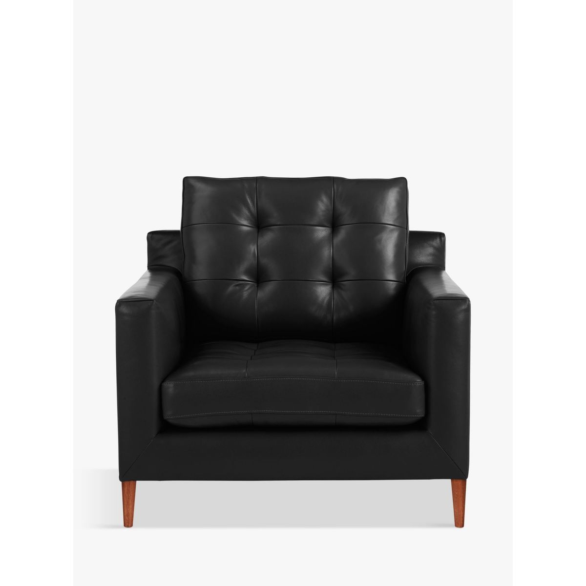 John Lewis & Partners Draper Leather Armchair, Dark Leg – image 2