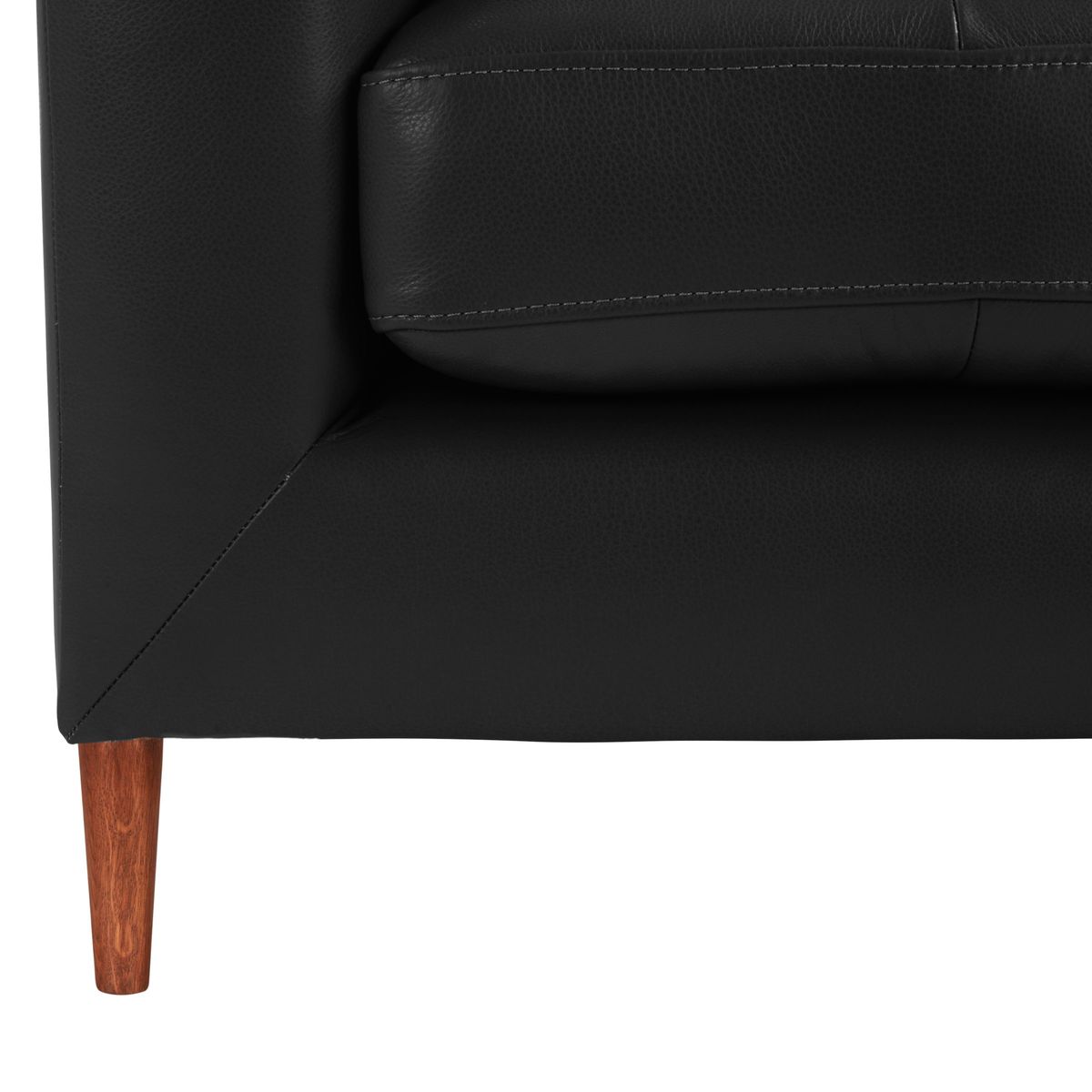 John Lewis & Partners Draper Leather Armchair, Dark Leg – image 6