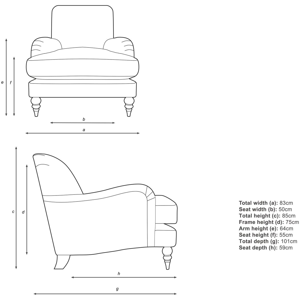 John Lewis & Partners Harrogate High Back Armchair – image 3