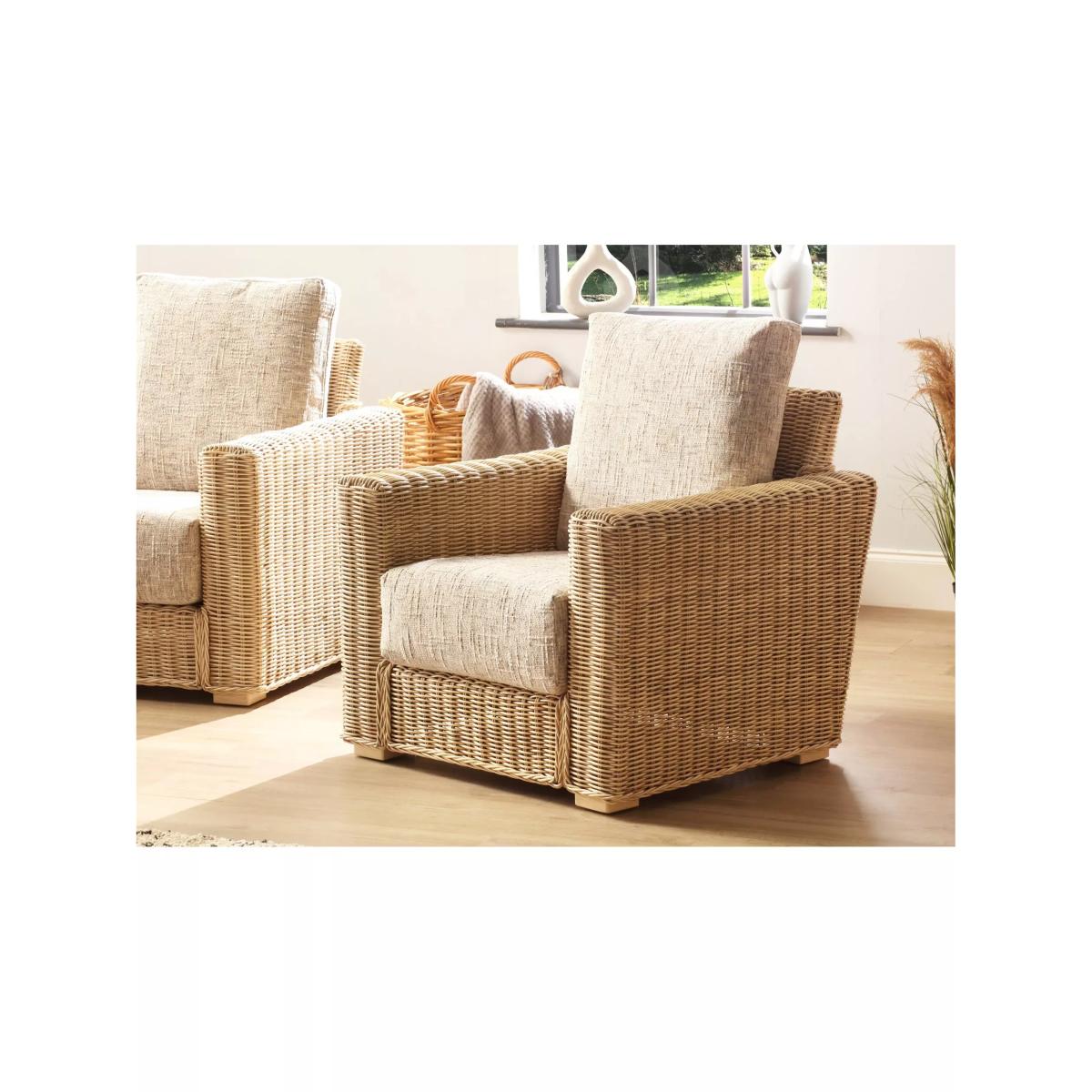 Desser Burford Rattan Armchair, Grey – image 2