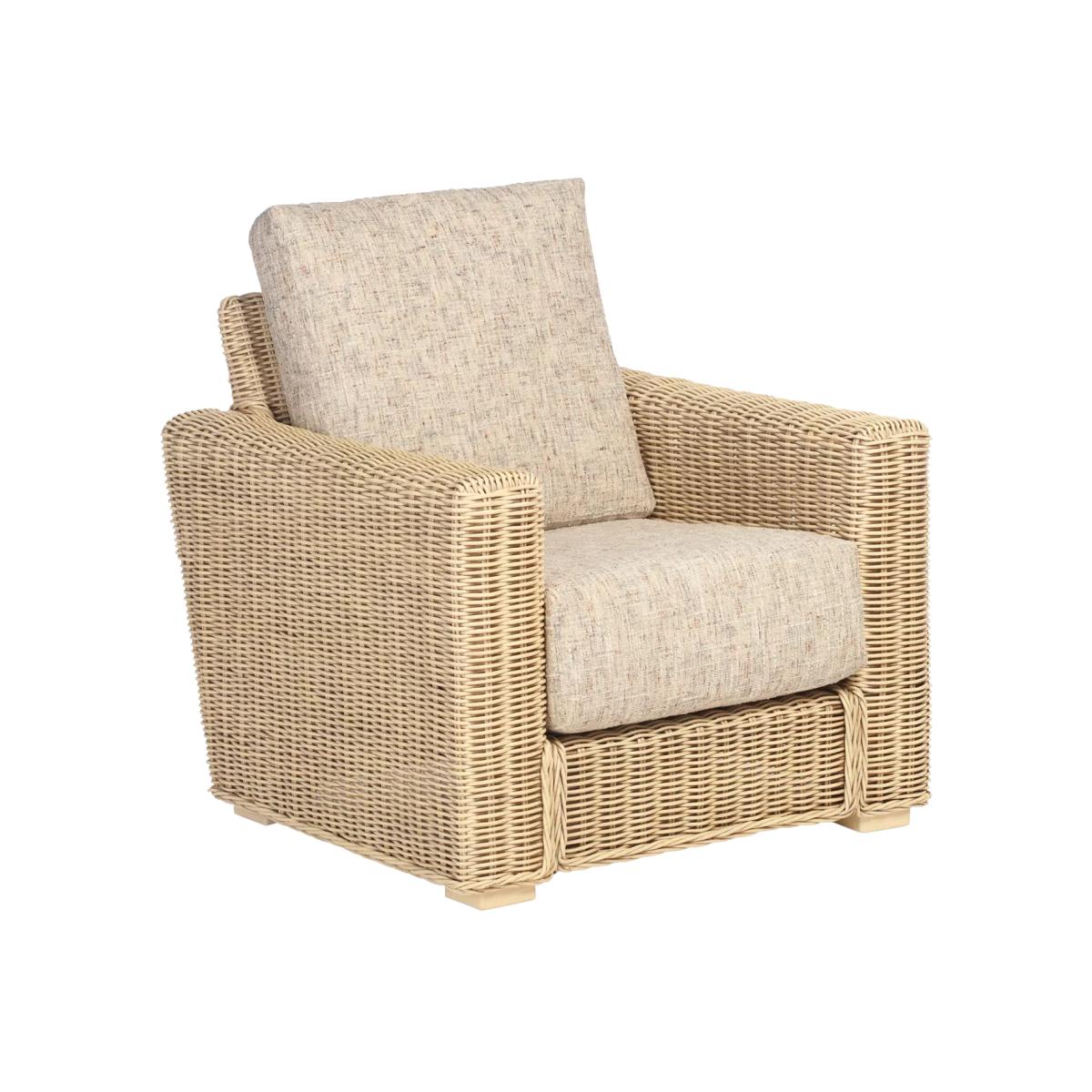 Desser Burford Rattan Armchair, Grey – image 1