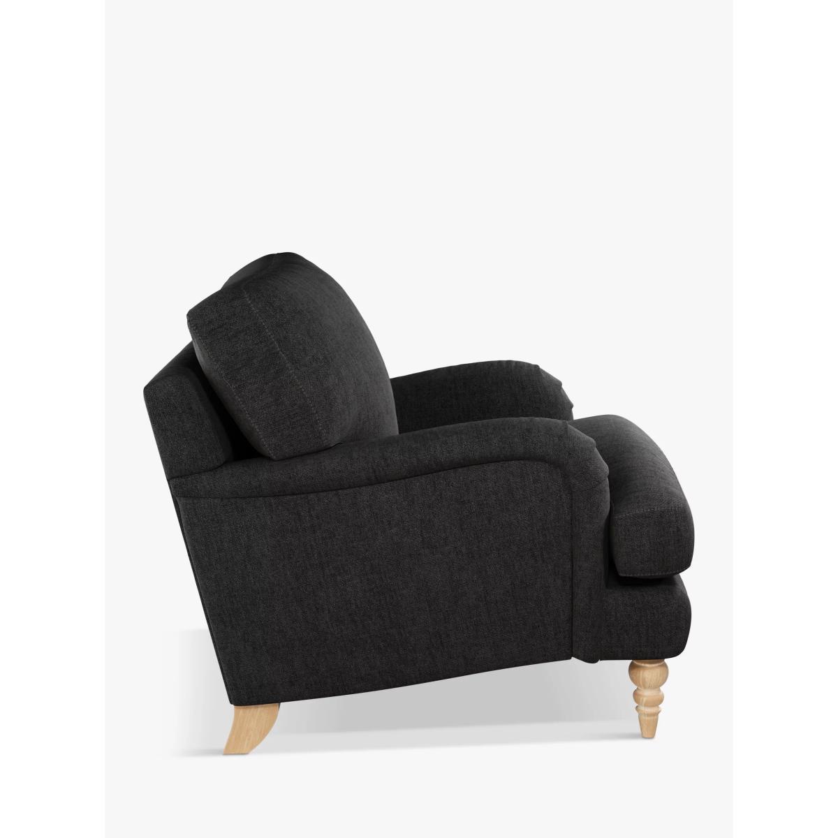 John Lewis & Partners Otley Armchair, Light Limed Oak Leg, Opal Charcoal – image 2