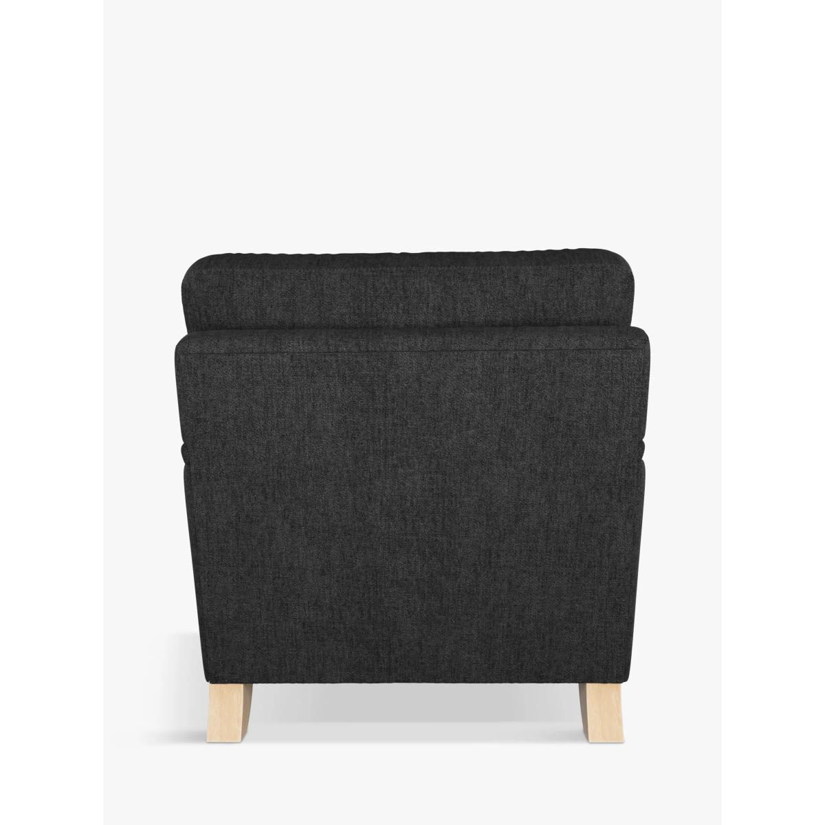 John Lewis & Partners Otley Armchair, Light Limed Oak Leg, Opal Charcoal – image 3