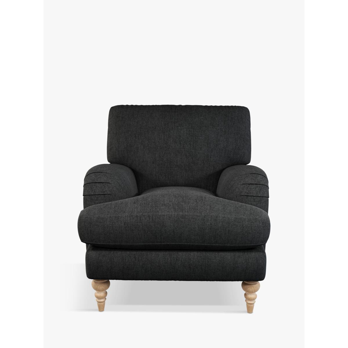 John Lewis & Partners Otley Armchair, Light Limed Oak Leg, Opal Charcoal – image 4