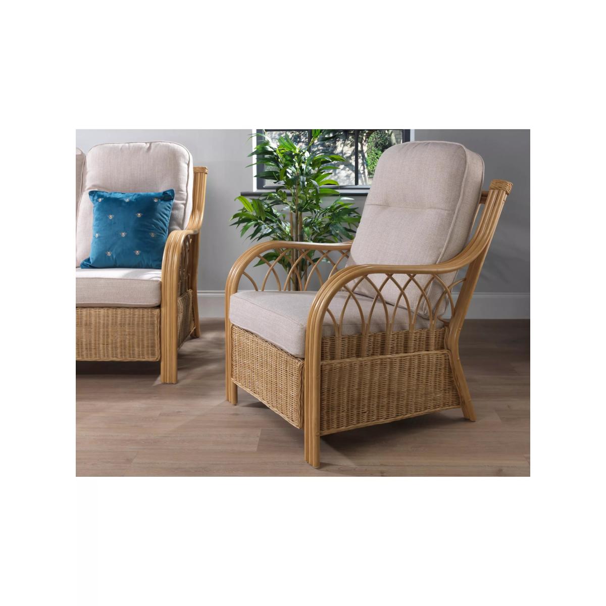 Desser Viola Rattan Lounge Chair, Biscuit Brown – image 2