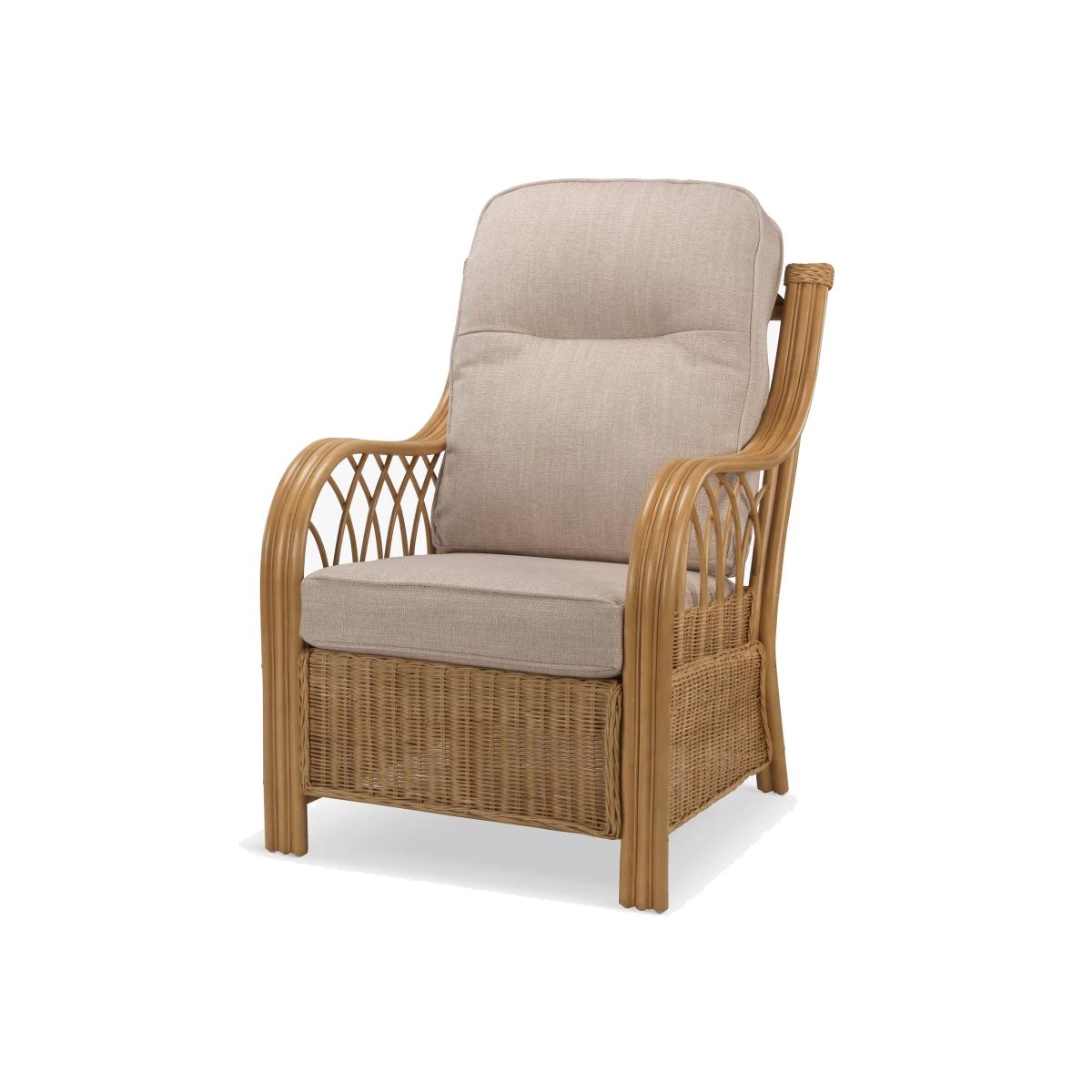 Desser Viola Rattan Lounge Chair, Biscuit Brown – image 1