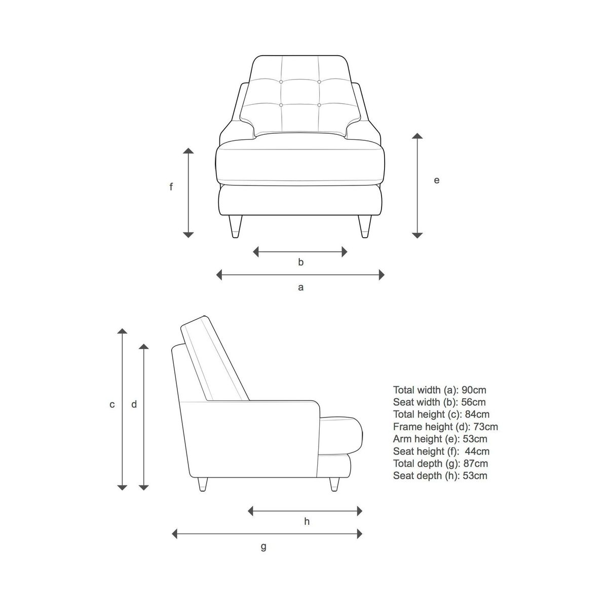 G Plan Vintage The Fifty Seven Armchair – image 2