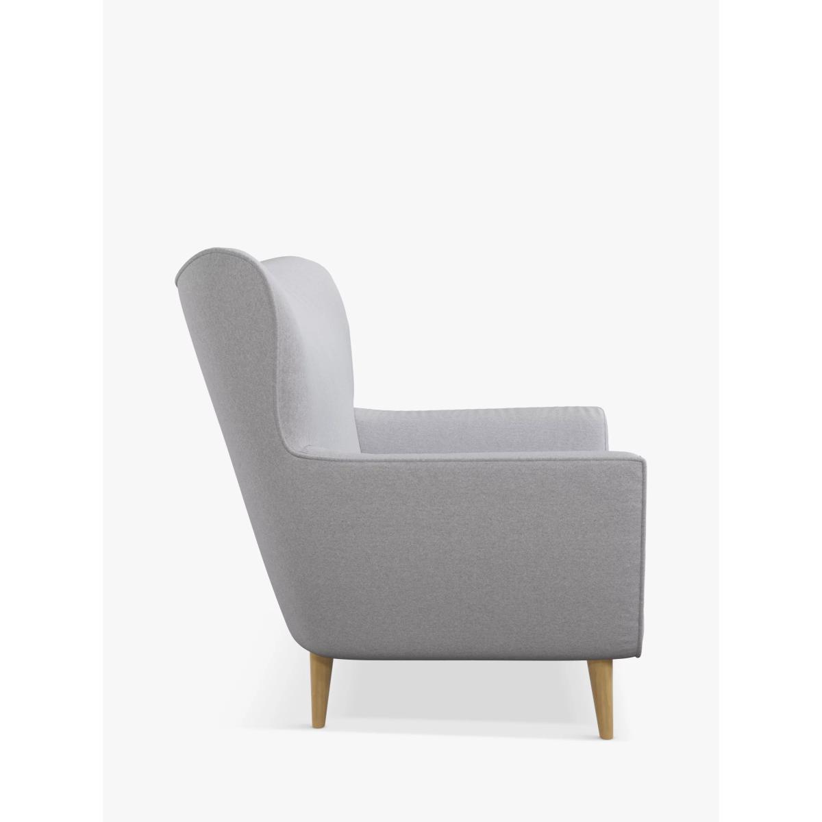 John Lewis Thomas Armchair, Light Leg, Brushed Tweed Grey – image 6