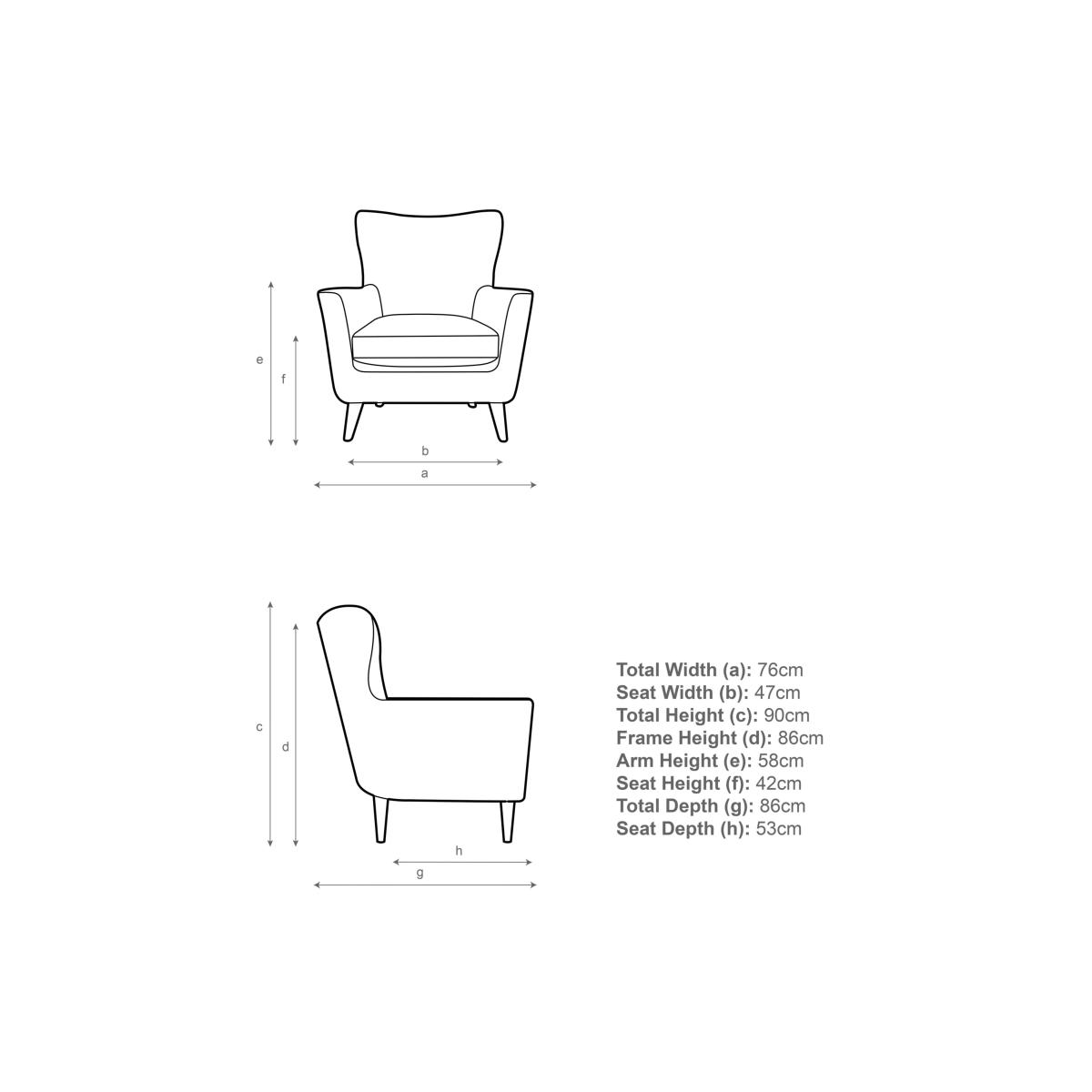 John Lewis Thomas Armchair, Light Leg, Brushed Tweed Grey – image 7
