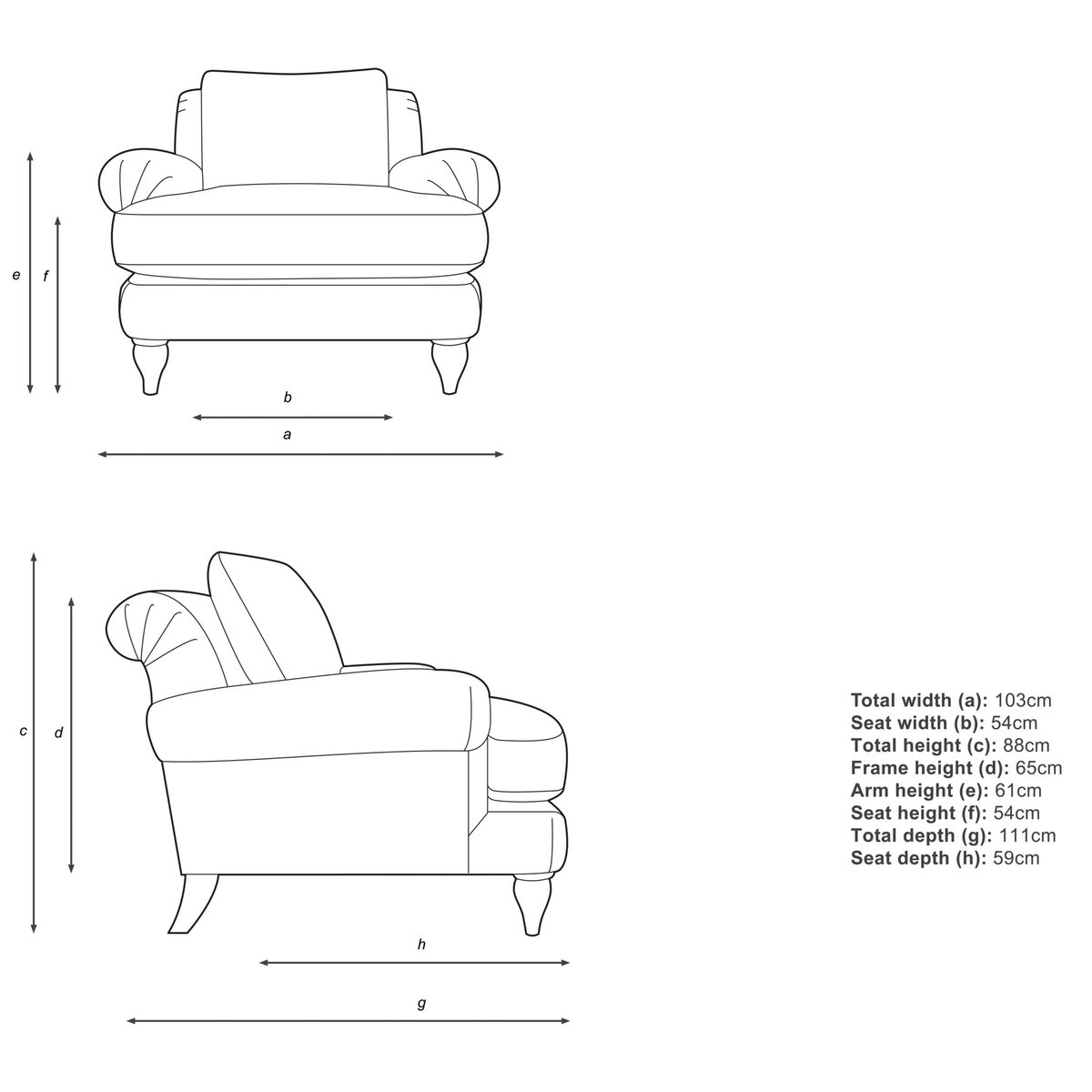 Croft Collection Findon Armchair – image 4