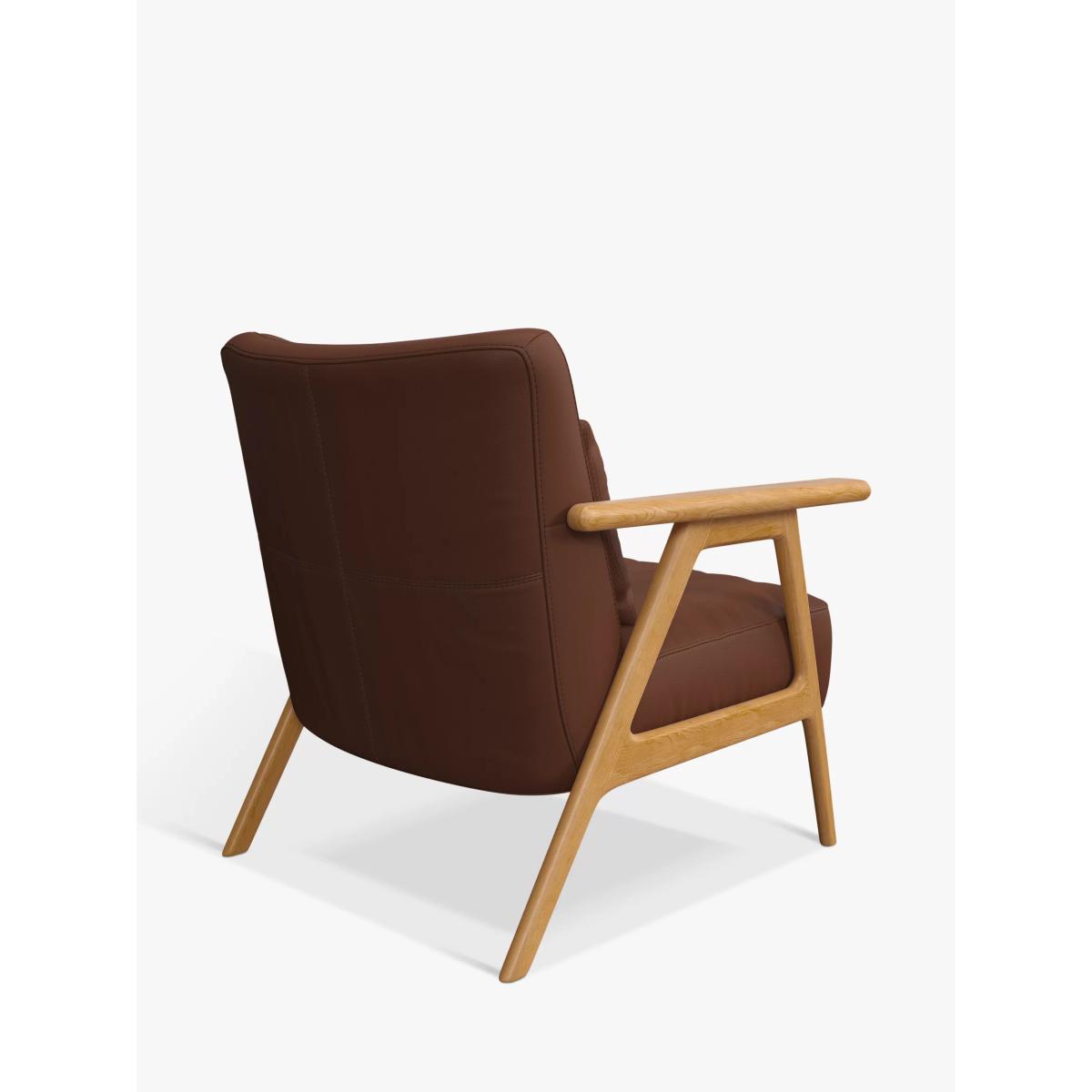 John Lewis Hendricks Leather Armchair, Light Leg – image 3