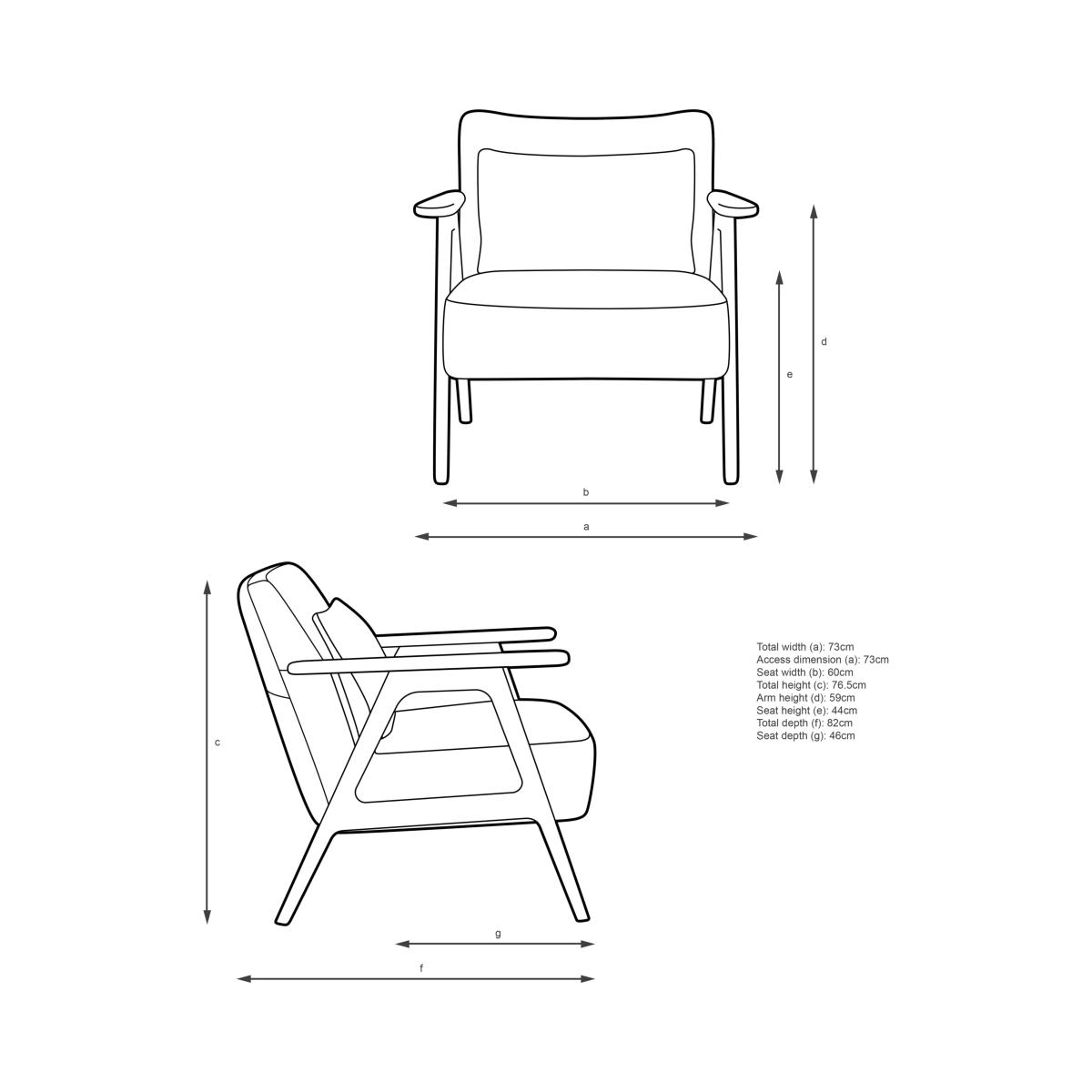 John Lewis Hendricks Leather Armchair, Light Leg – image 6