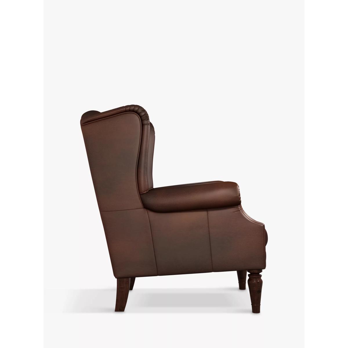 John Lewis & Partners Claverdon II Leather Armchair, Dark Leg – image 2