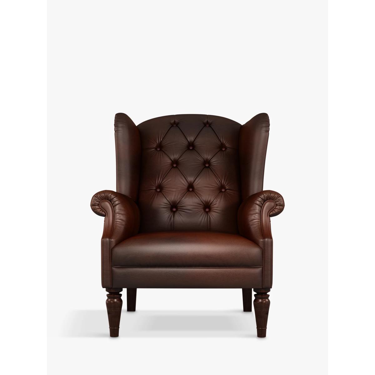 John Lewis & Partners Claverdon II Leather Armchair, Dark Leg – image 4
