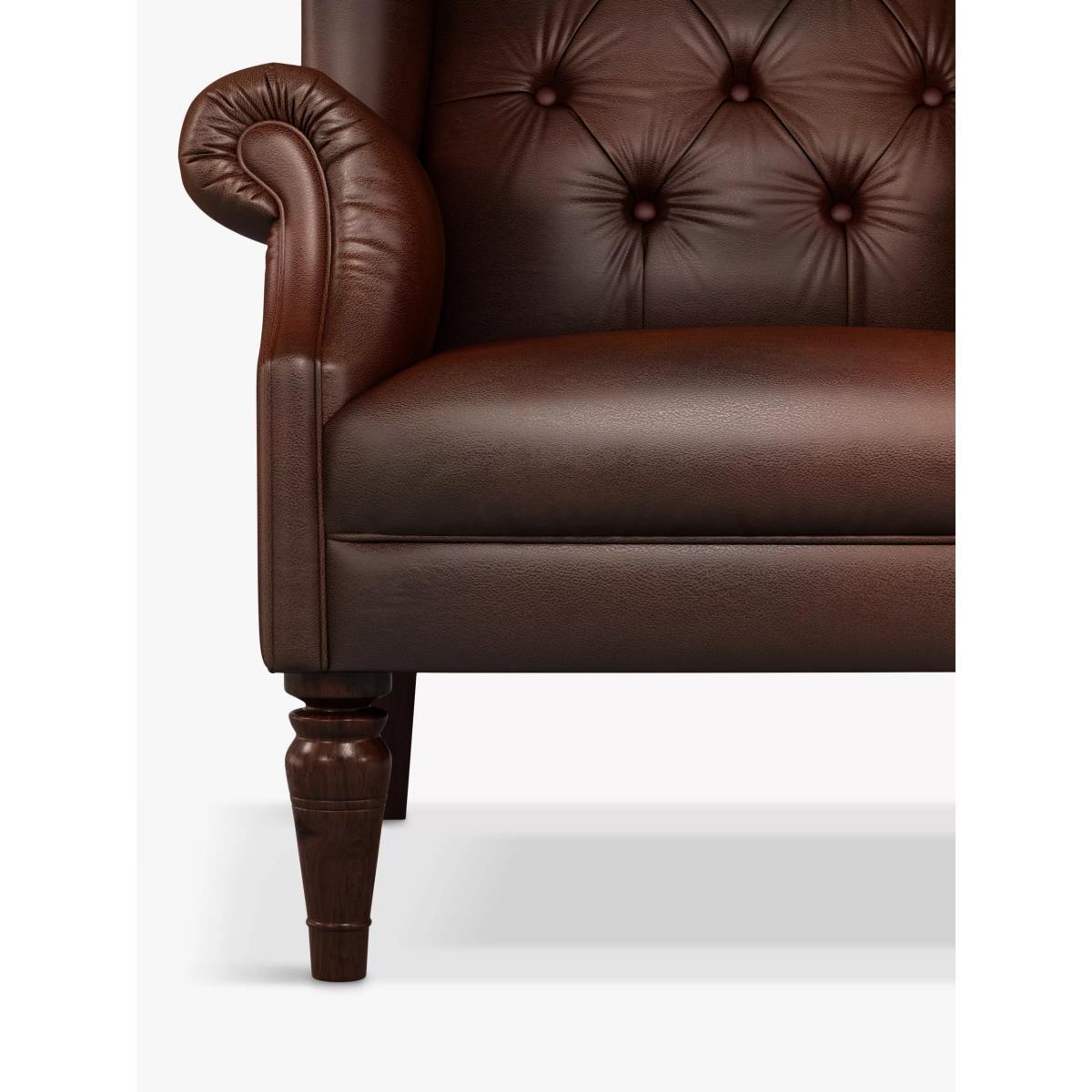 John Lewis & Partners Claverdon II Leather Armchair, Dark Leg – image 5