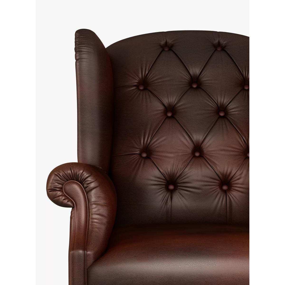 John Lewis & Partners Claverdon II Leather Armchair, Dark Leg – image 6