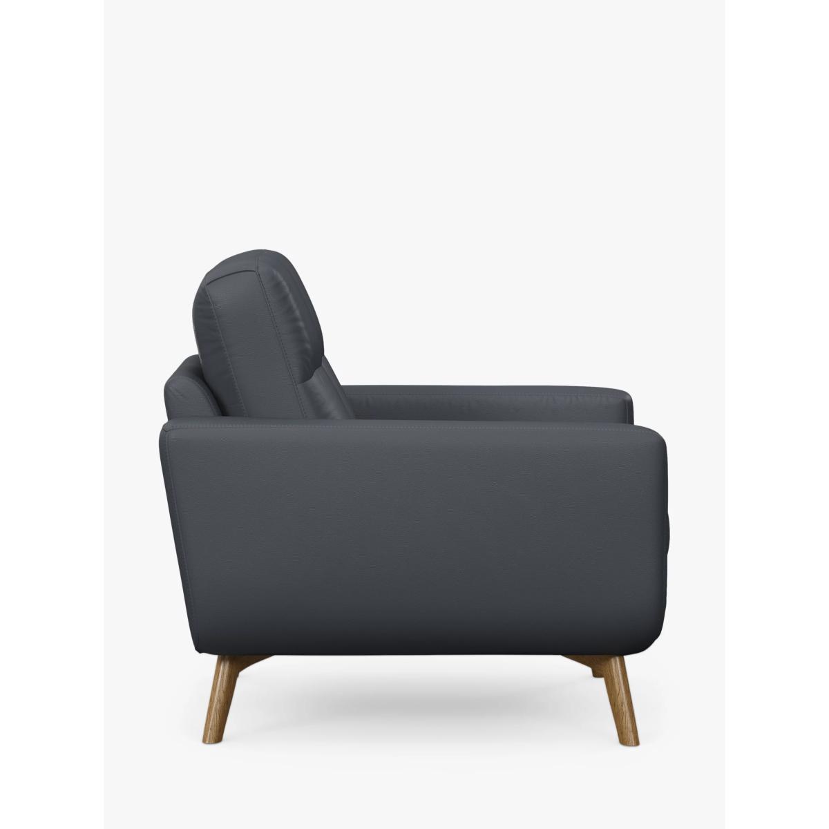 John Lewis Barbican Leather Armchair, Light Leg – image 2