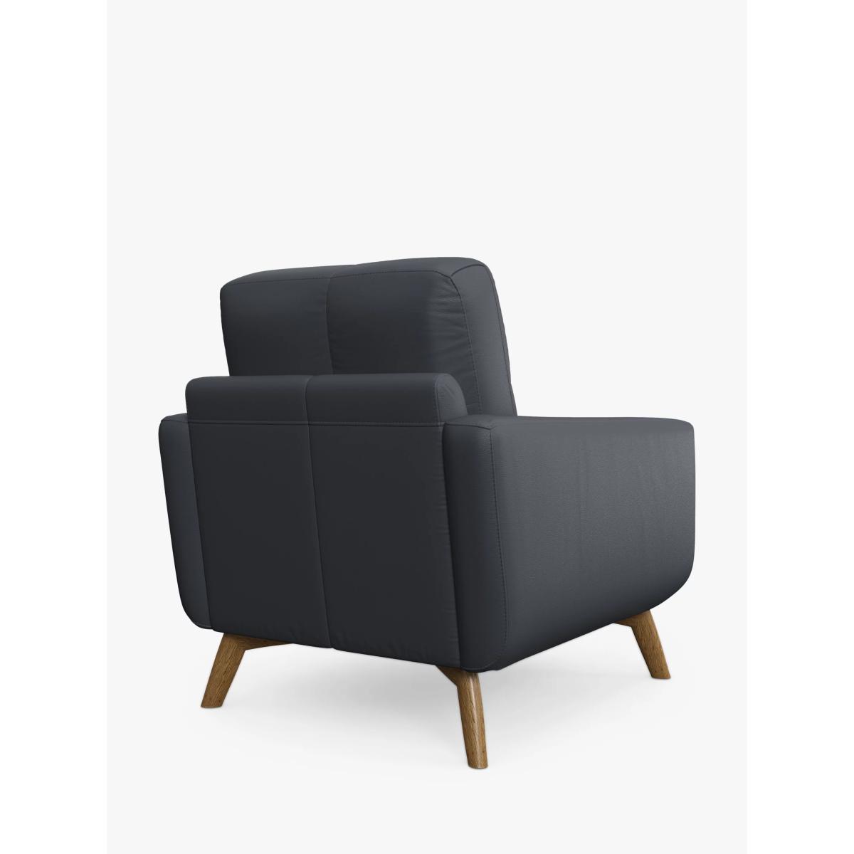 John Lewis Barbican Leather Armchair, Light Leg – image 3