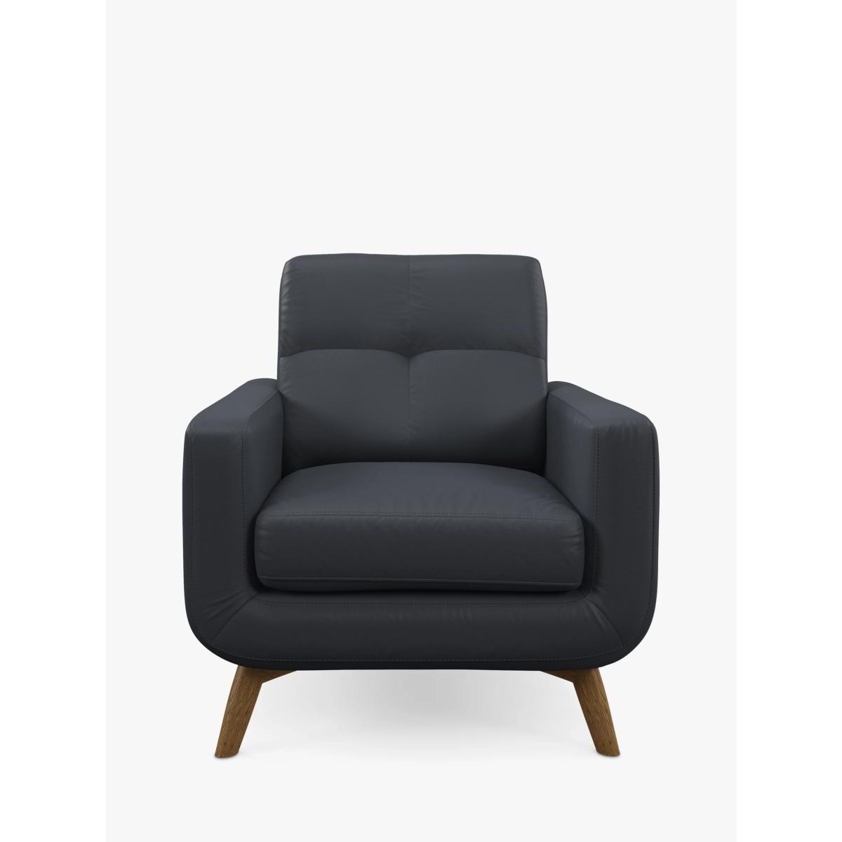 John Lewis Barbican Leather Armchair, Light Leg – image 4
