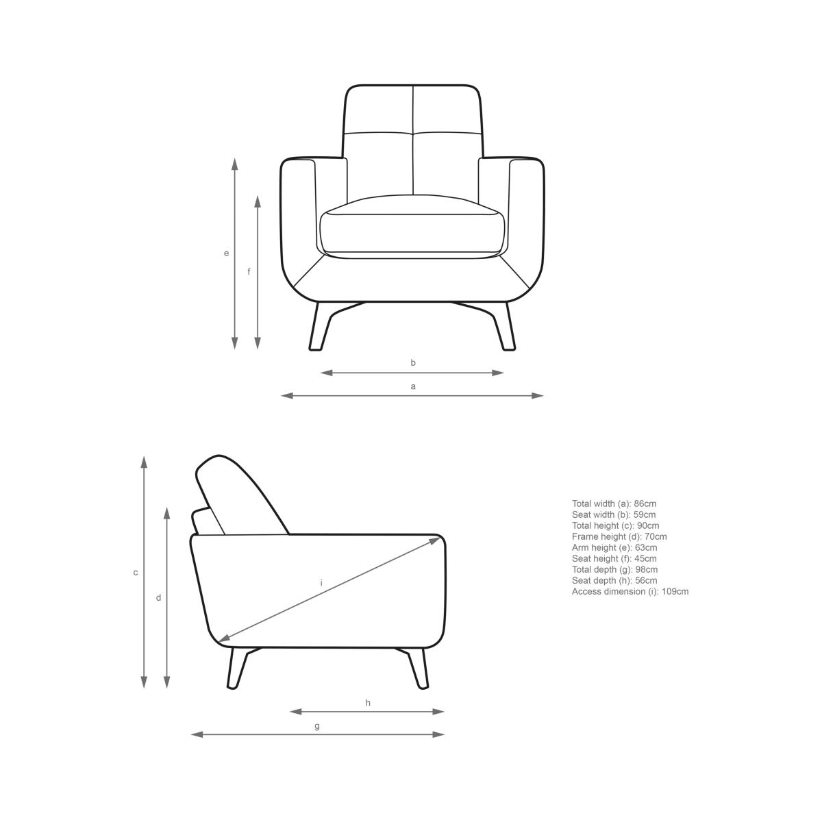 John Lewis Barbican Leather Armchair, Light Leg – image 6