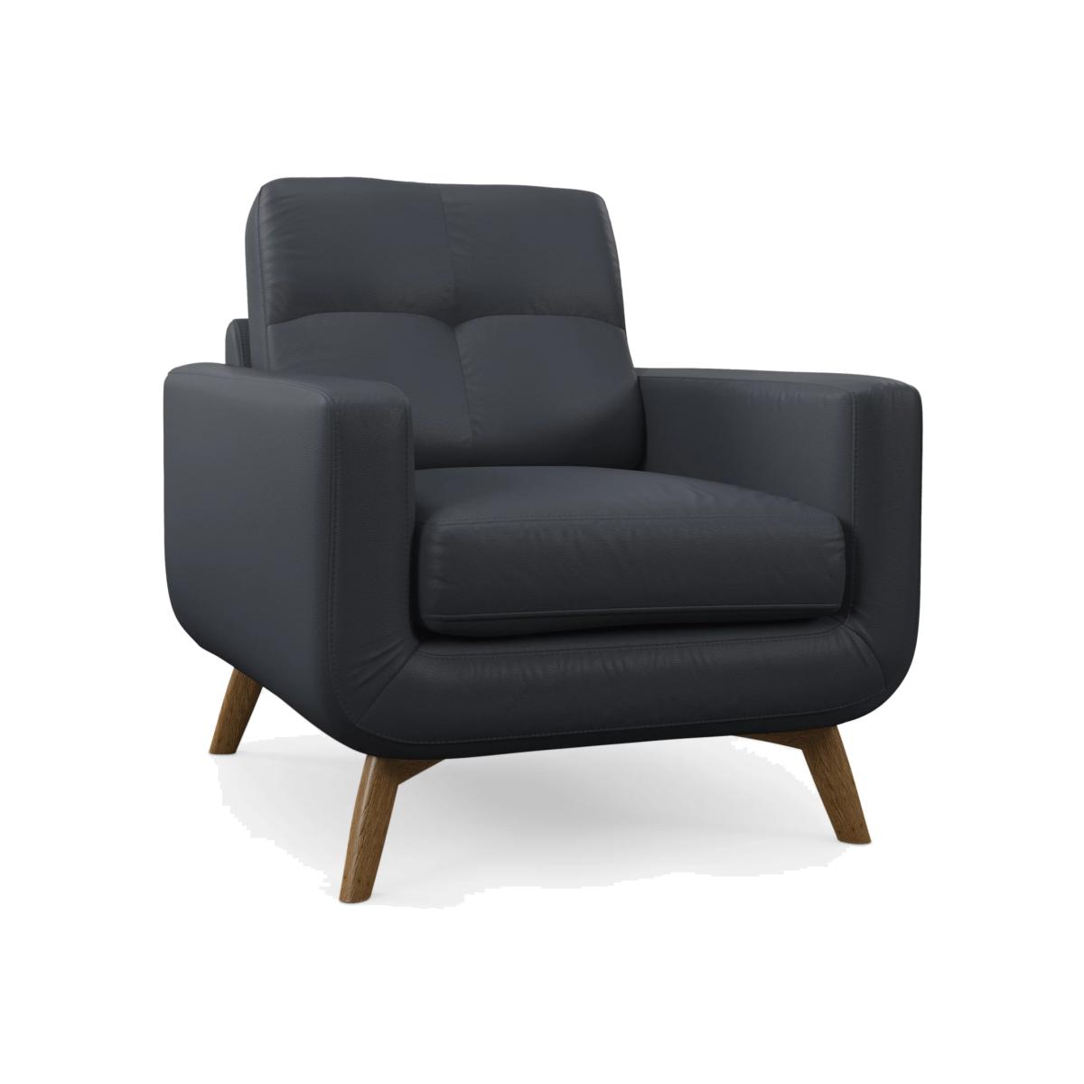 John Lewis Barbican Leather Armchair, Light Leg – image 1
