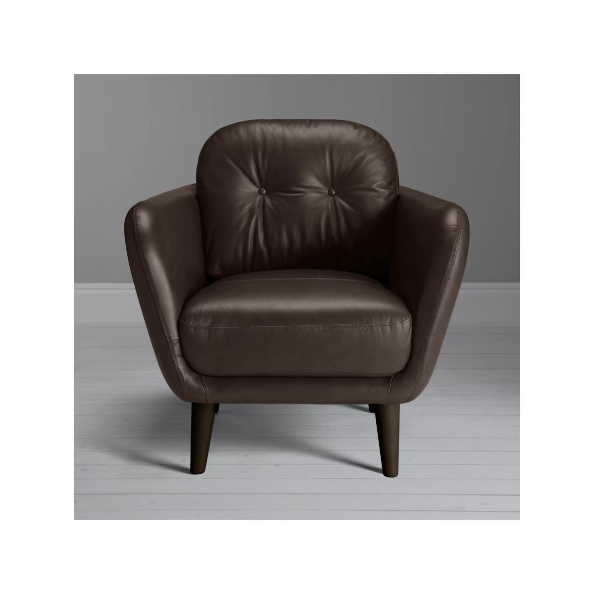 John Lewis & Partners Arlo Leather Armchair, Dark Leg – image 2