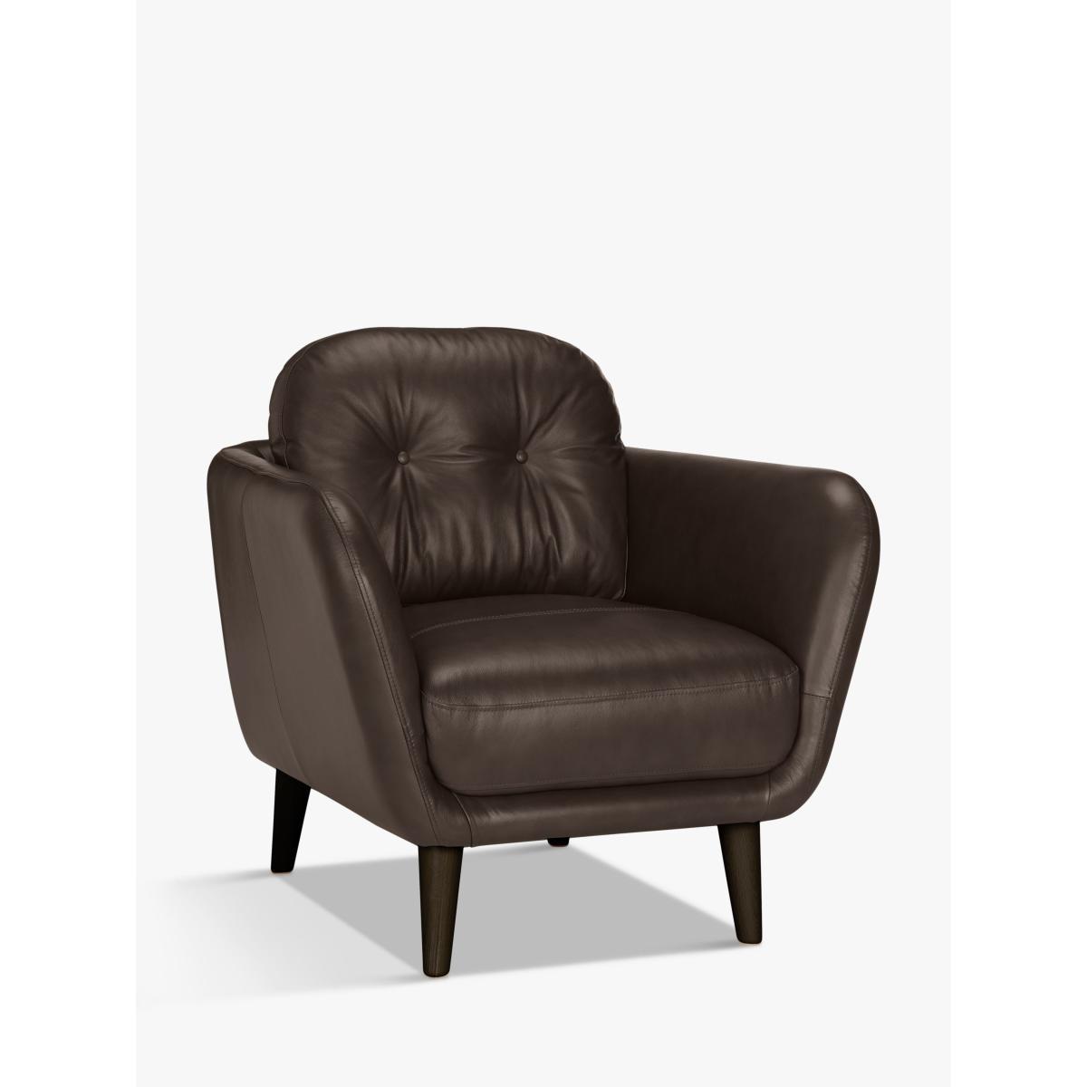 John Lewis & Partners Arlo Leather Armchair, Dark Leg – image 3