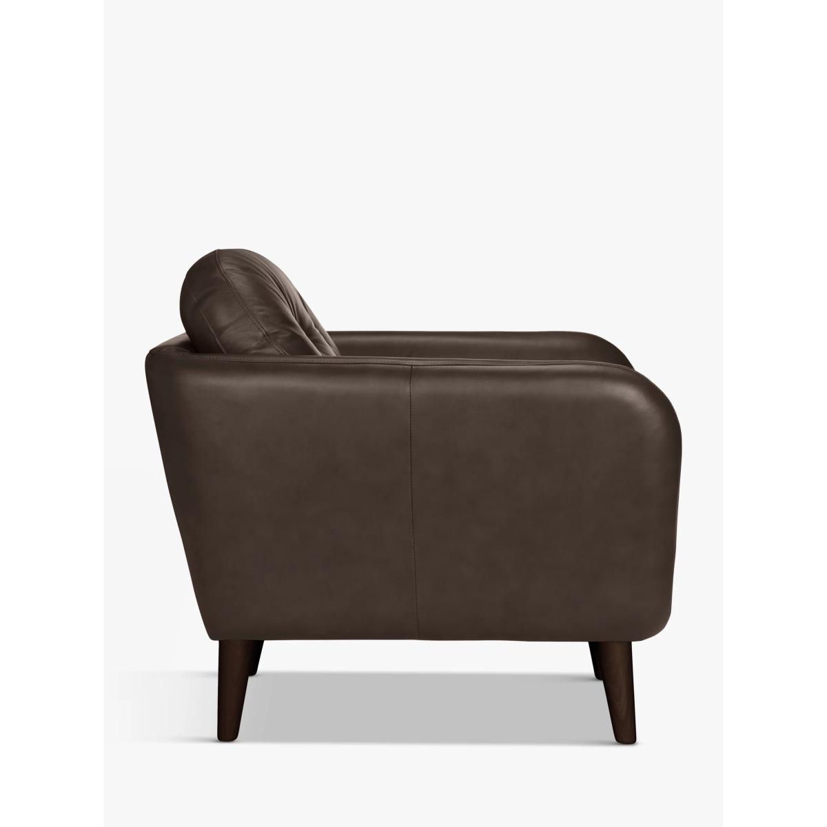 John Lewis & Partners Arlo Leather Armchair, Dark Leg – image 4