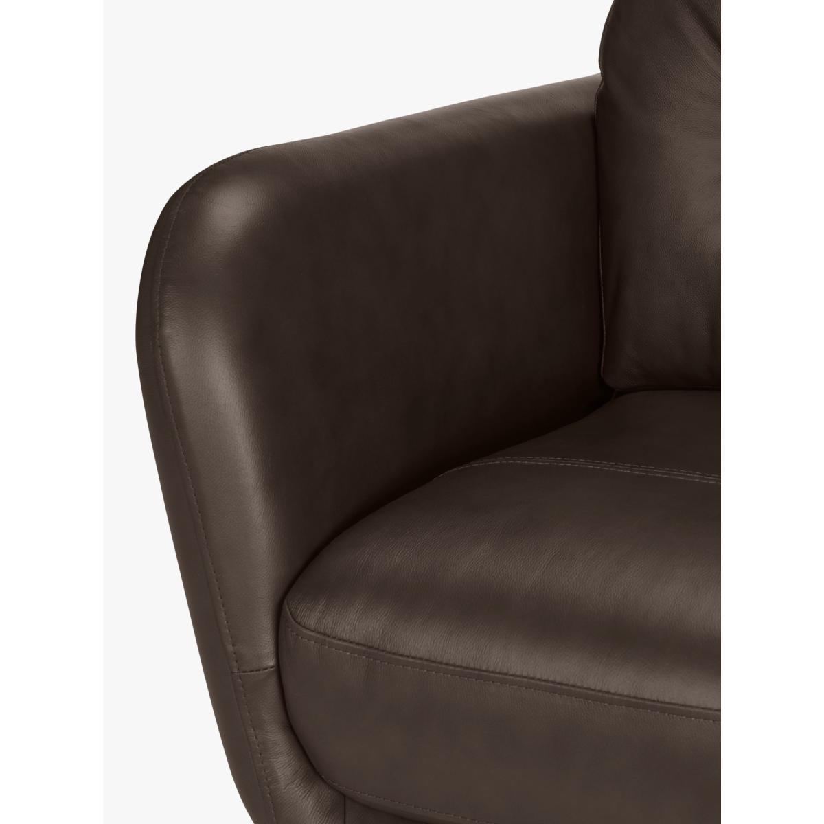 John Lewis & Partners Arlo Leather Armchair, Dark Leg – image 6