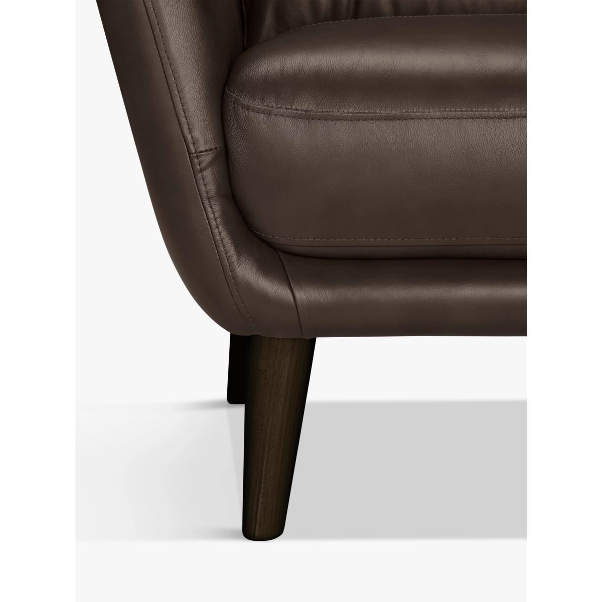 John Lewis & Partners Arlo Leather Armchair, Dark Leg – image 7