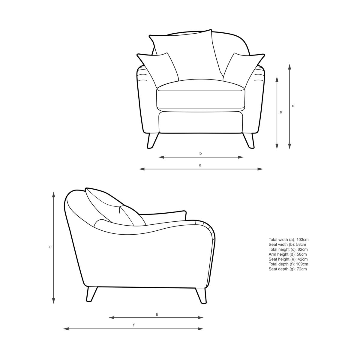 John Lewis Laze Armchair, Light Leg – image 7