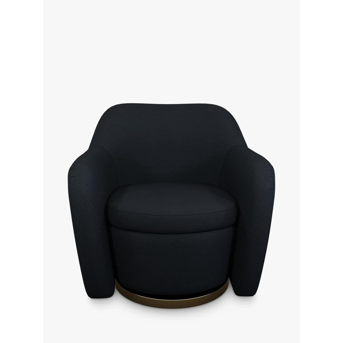 John Lewis & Partners Snuggle Accent Swivel Chair, Gold Base – image 4