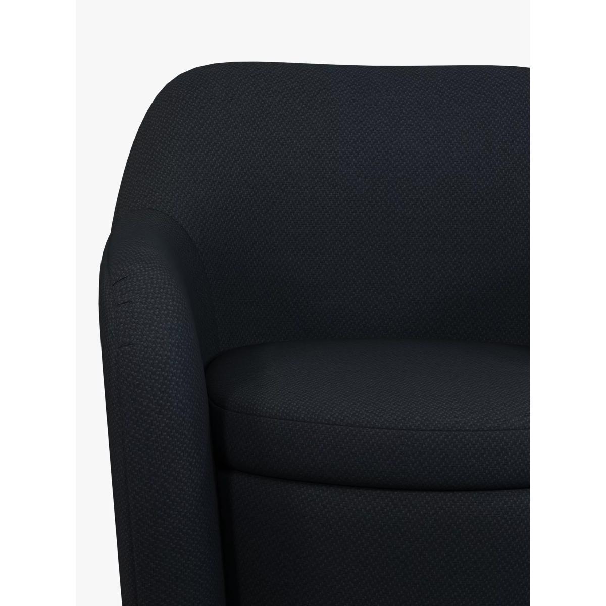 John Lewis & Partners Snuggle Accent Swivel Chair, Gold Base – image 6
