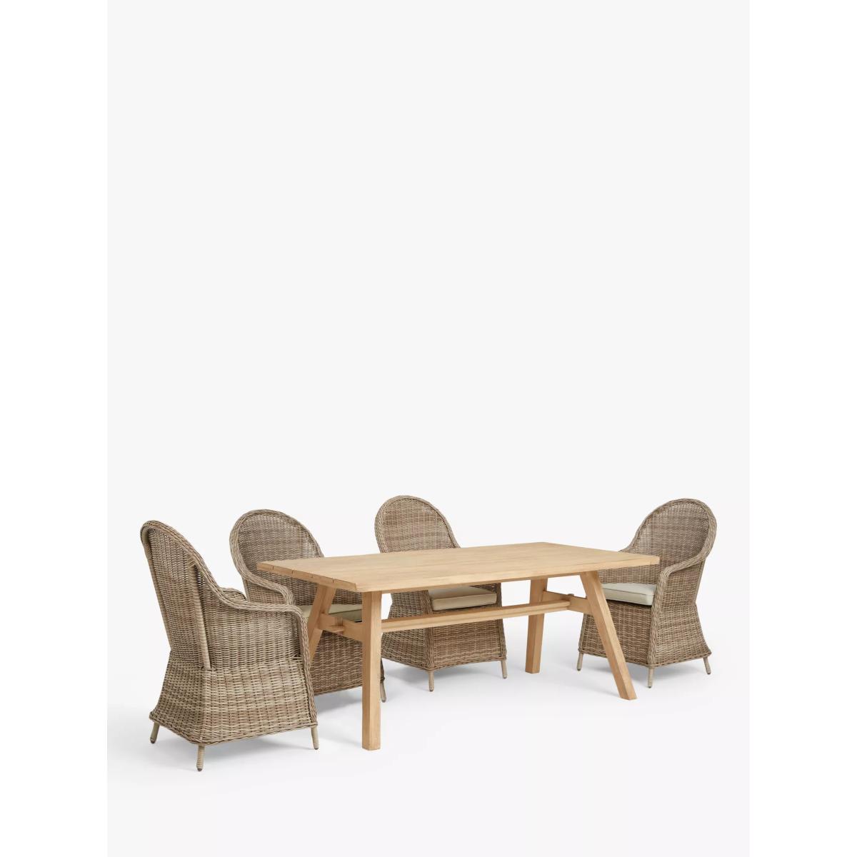 John Lewis Rye Garden Dining Armchairs, Set of 2, Natural – image 7