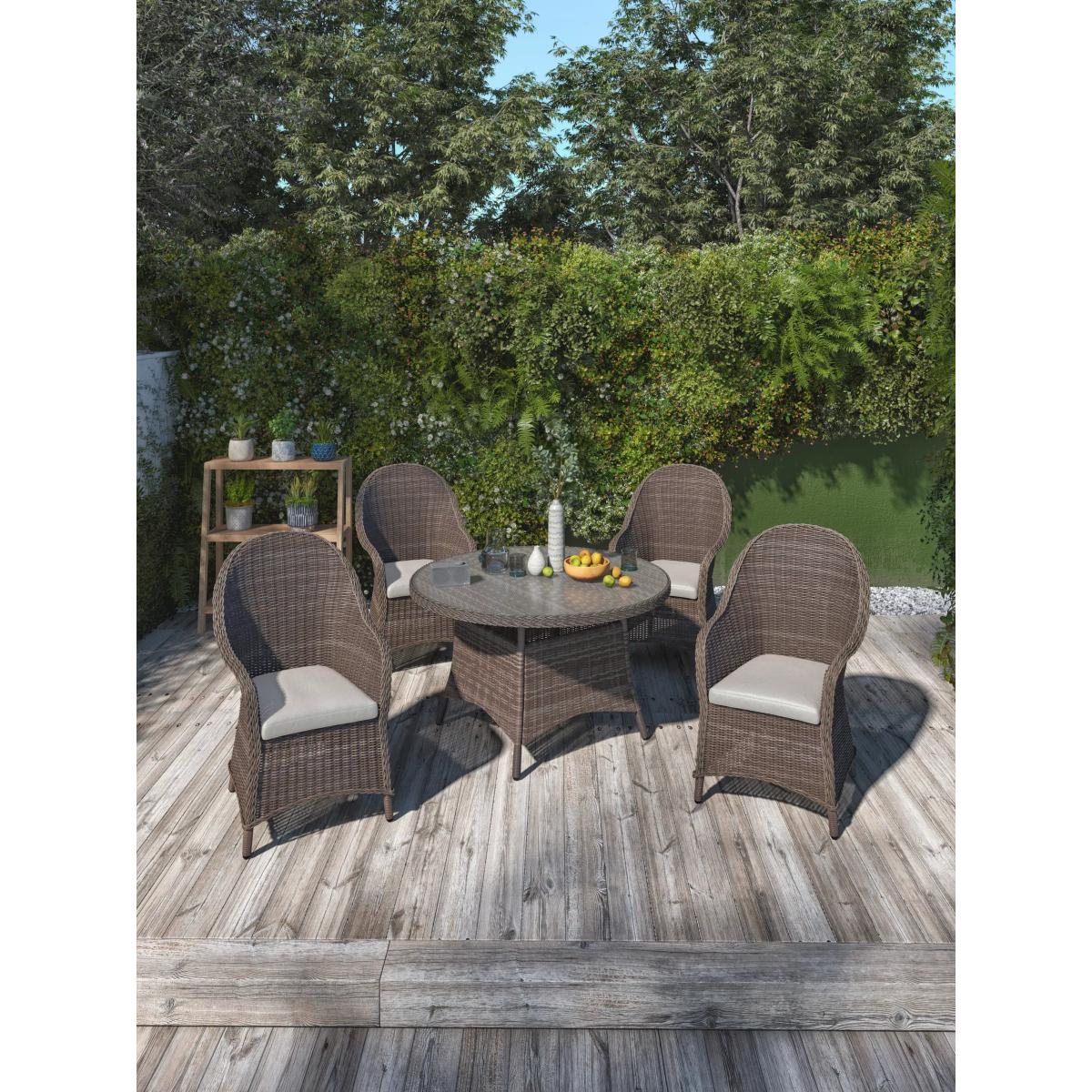 John Lewis Rye Garden Dining Armchairs, Set of 2, Natural – image 8