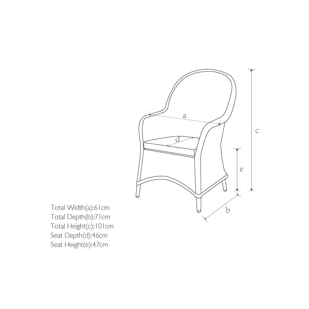 John Lewis Rye Garden Dining Armchairs, Set of 2, Natural – image 9