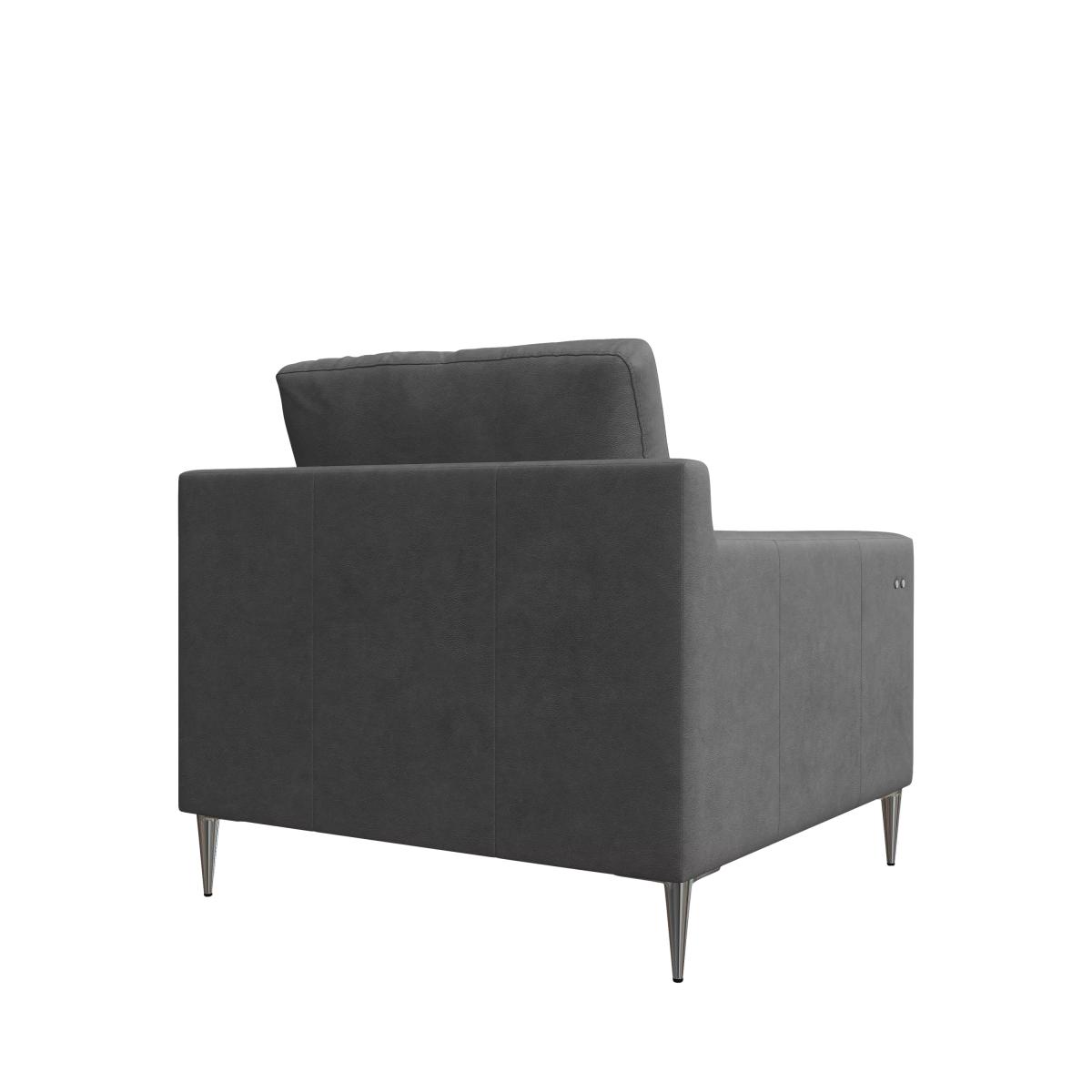 John Lewis Draper II Motion Leather Armchair, Metal Leg – image 4