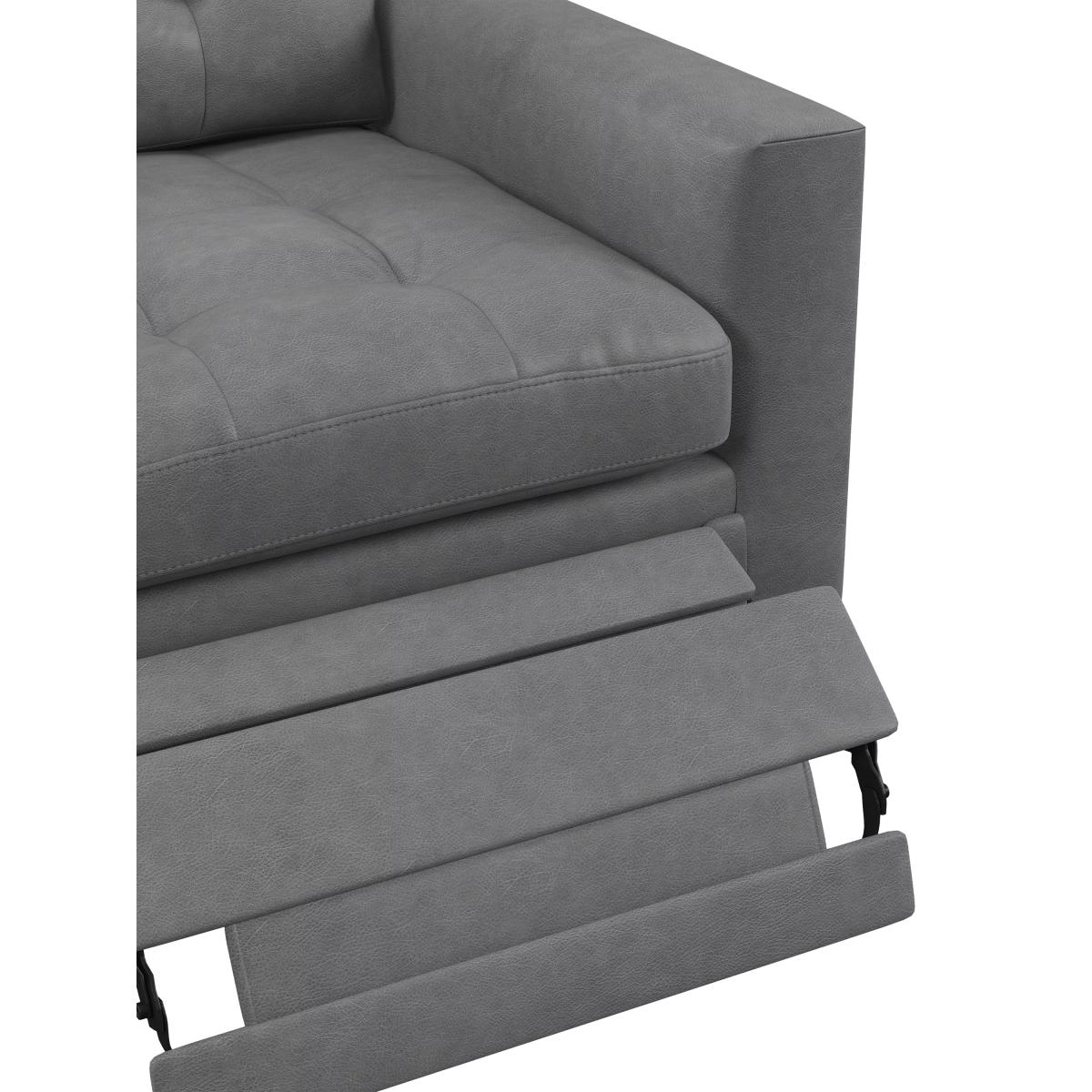 John Lewis Draper II Motion Leather Armchair, Metal Leg – image 6