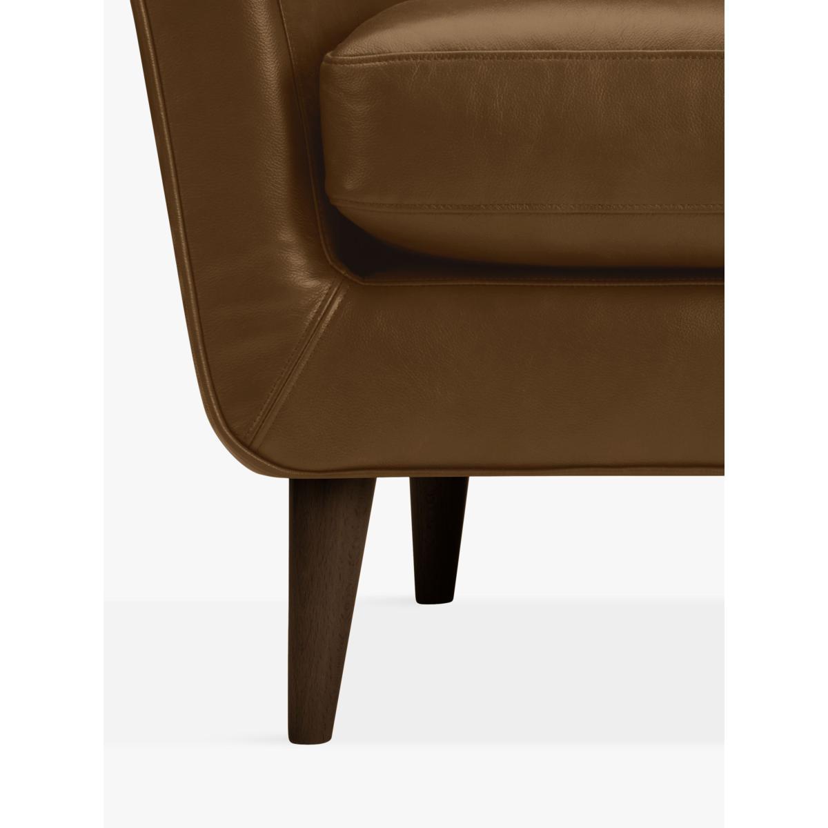 John Lewis & Partners Thomas Leather Wing Chair, Dark Leg – image 5