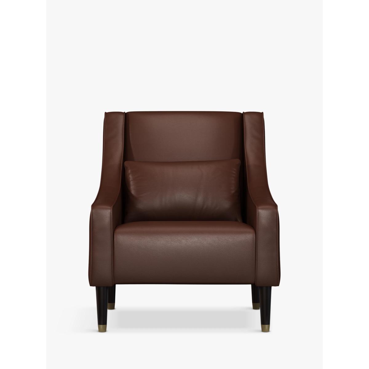 John Lewis & Partners Swept Leather Armchair, Dark Leg – image 4