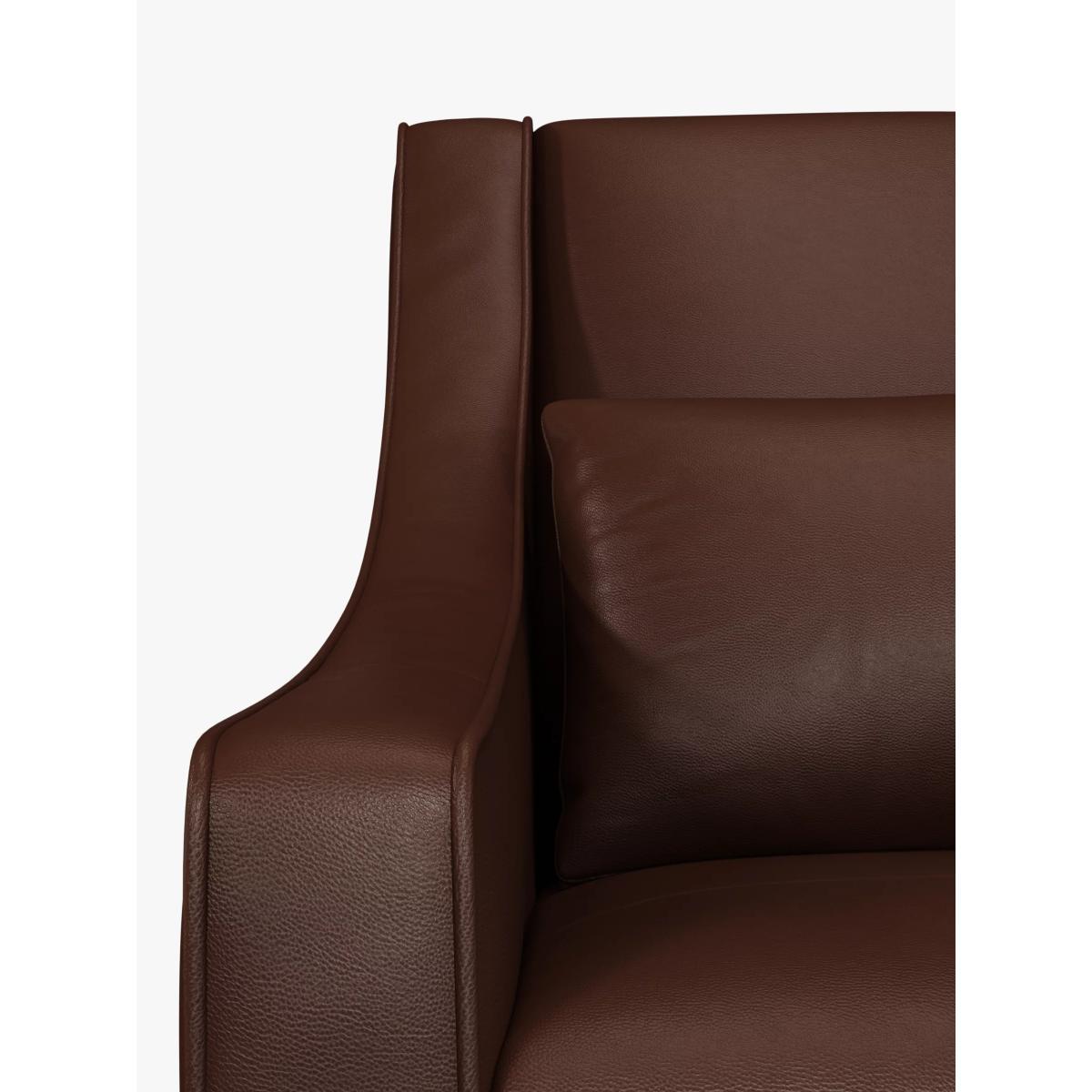 John Lewis & Partners Swept Leather Armchair, Dark Leg – image 6