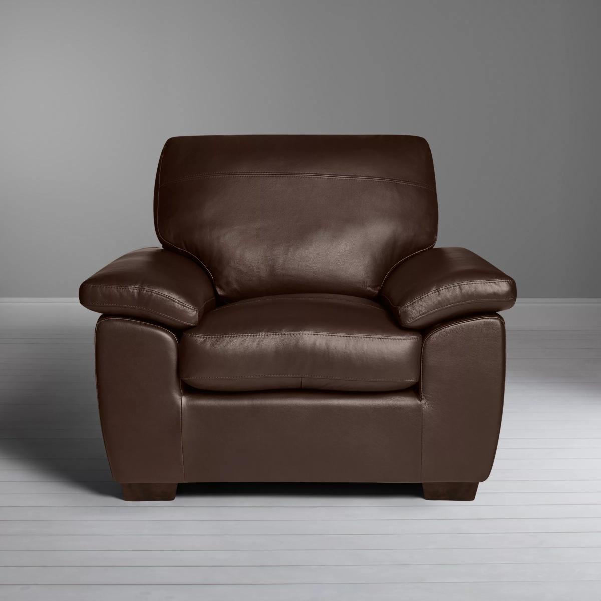 John Lewis & Partners Camden Leather Armchair, Dark Leg – image 2