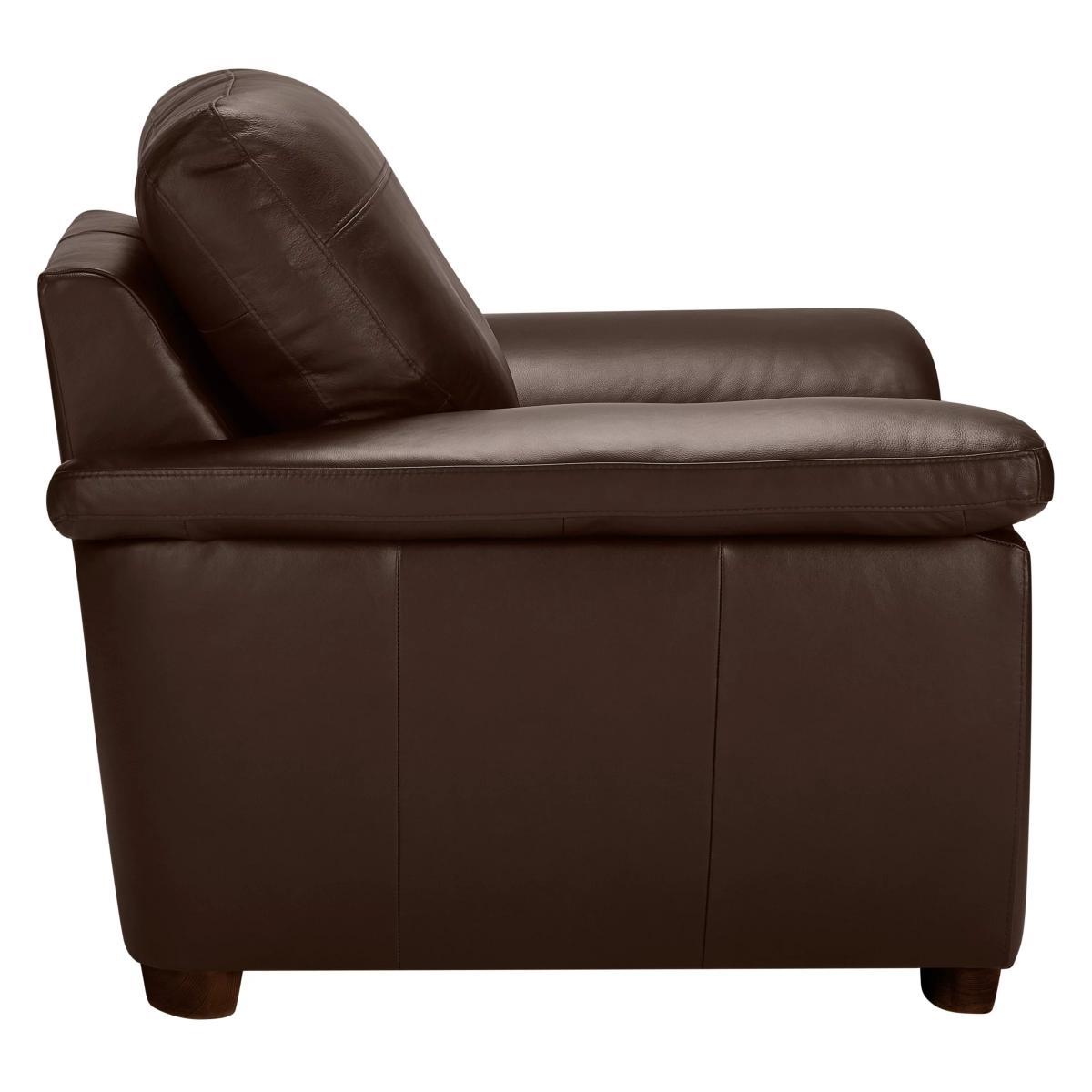 John Lewis & Partners Camden Leather Armchair, Dark Leg – image 4
