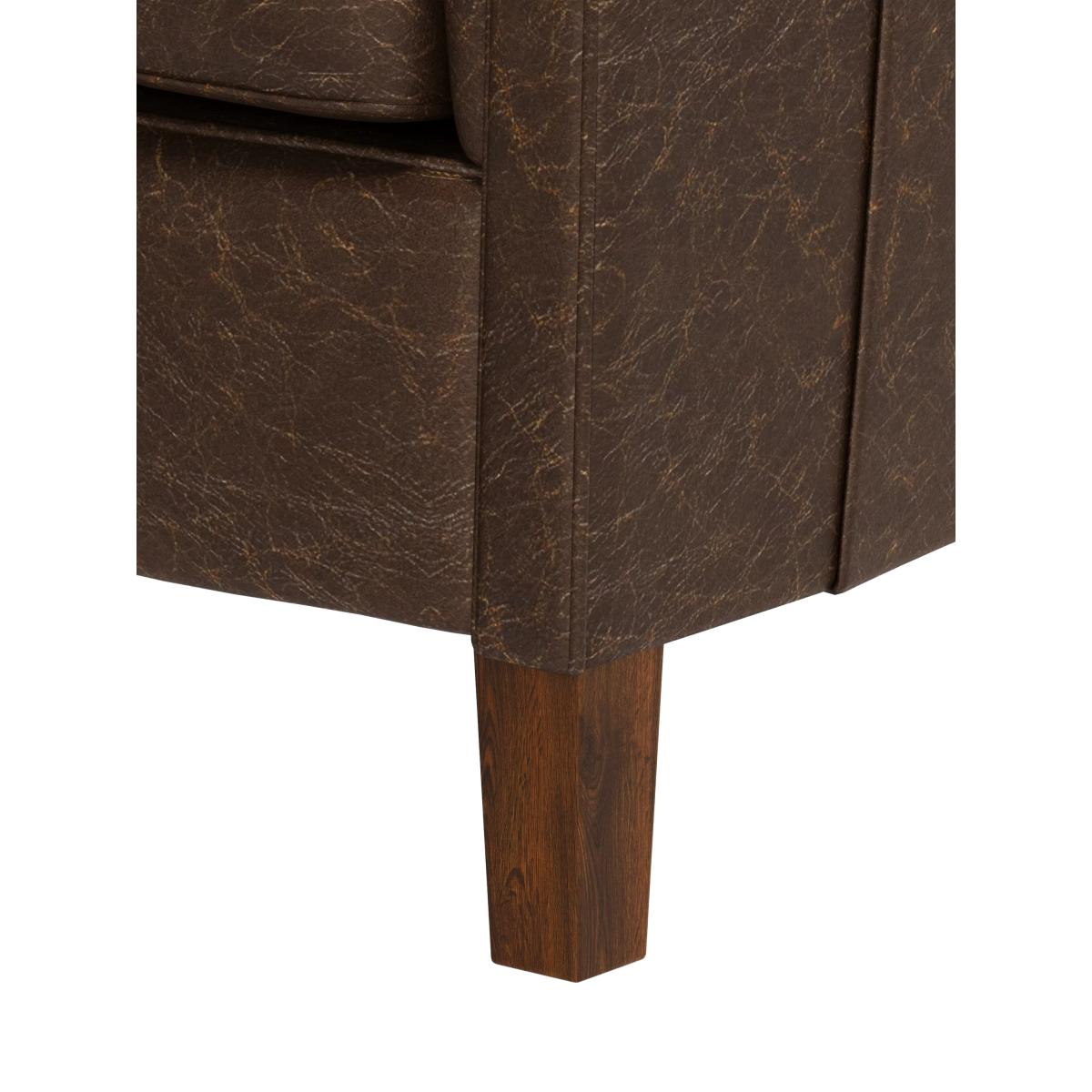 John Lewis Camford Leather Armchair, Dark Leg – image 4