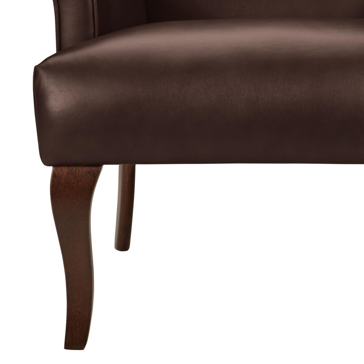 John Lewis & Partners Shaftesbury Leather Wing Chair, Dark Leg – image 7