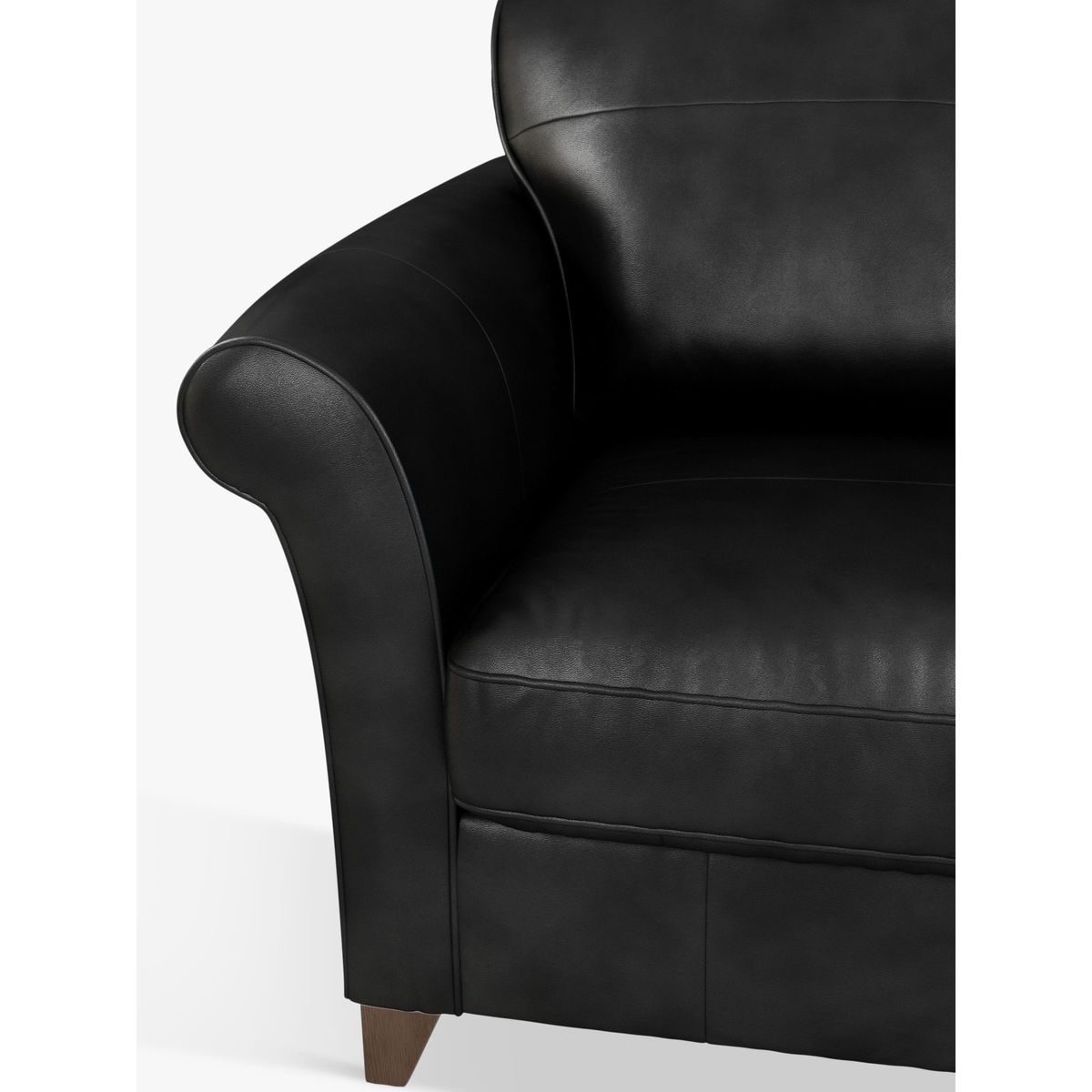 John Lewis & Partners Charlotte Leather Armchair, Dark Leg – image 7