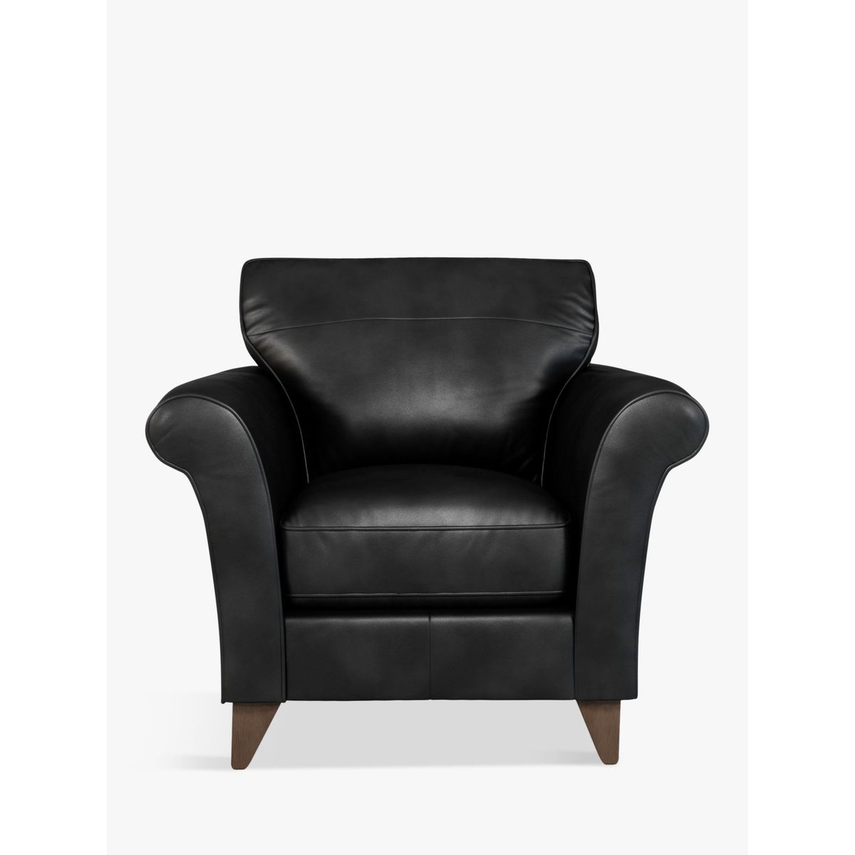 John Lewis & Partners Charlotte Leather Armchair, Dark Leg – image 2